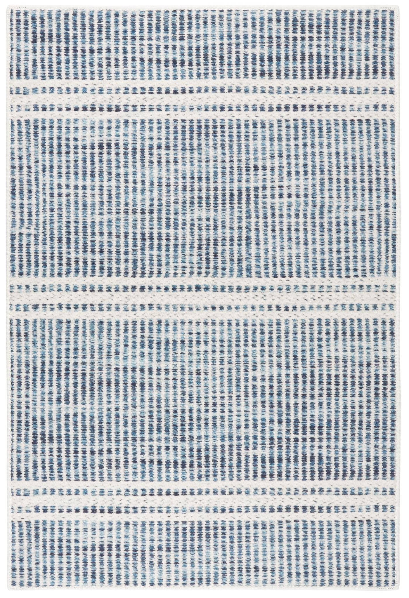 Malta Blue Machine Washable Rug - Image 1