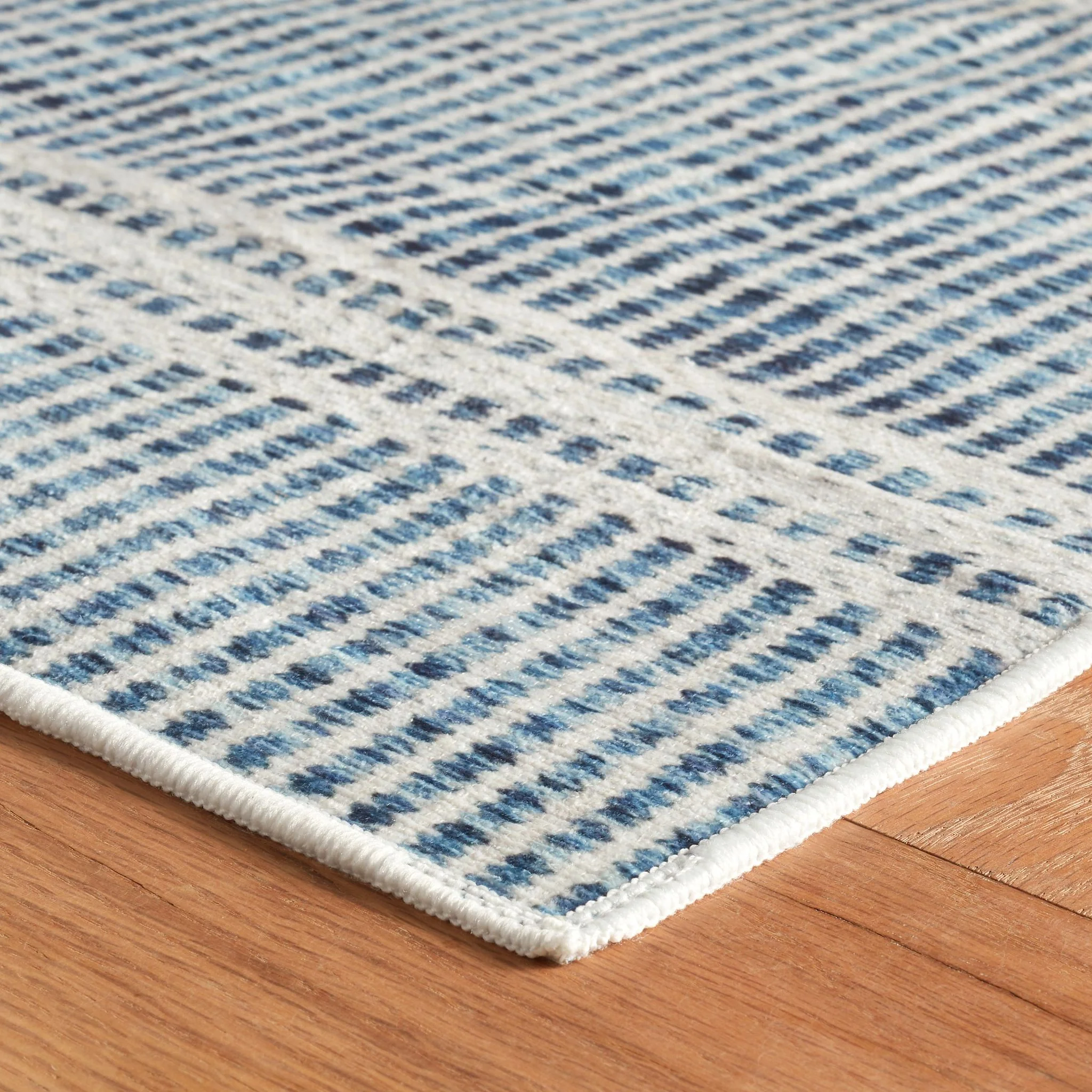 Malta Blue Machine Washable Rug - Image 3