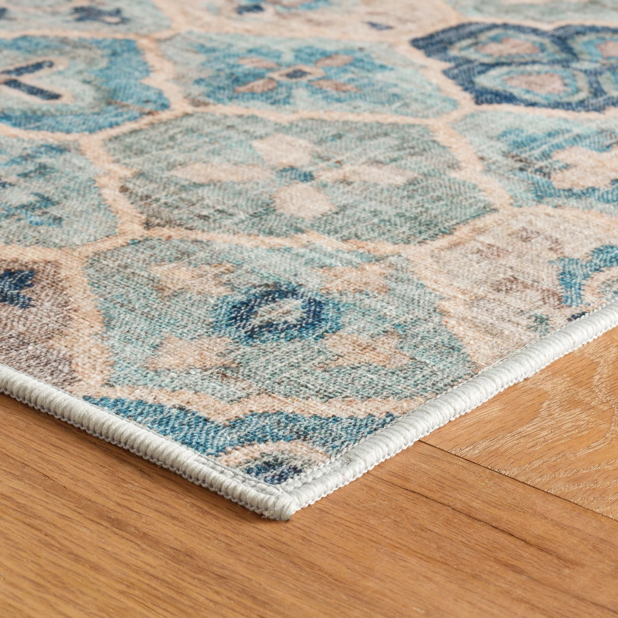 Pali Blue Machine Washable Rug - Image 3