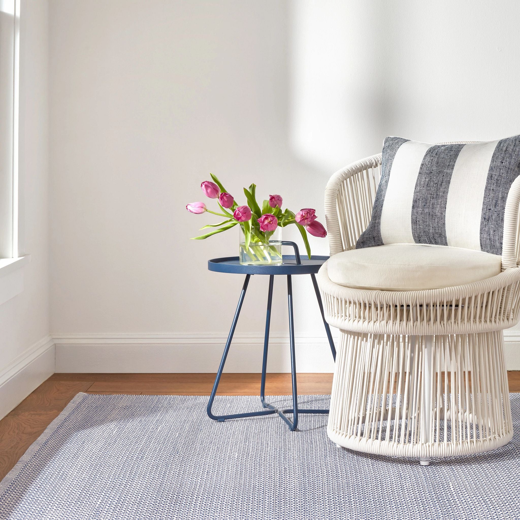 Finn Denim Handwoven Indoor/Outdoor Rug - Image 2