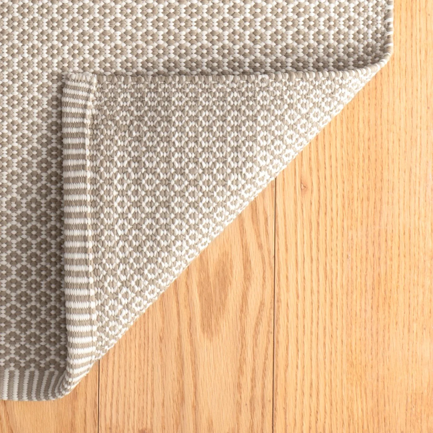 Finn Khaki Handwoven Indoor/Outdoor Rug - Image 2