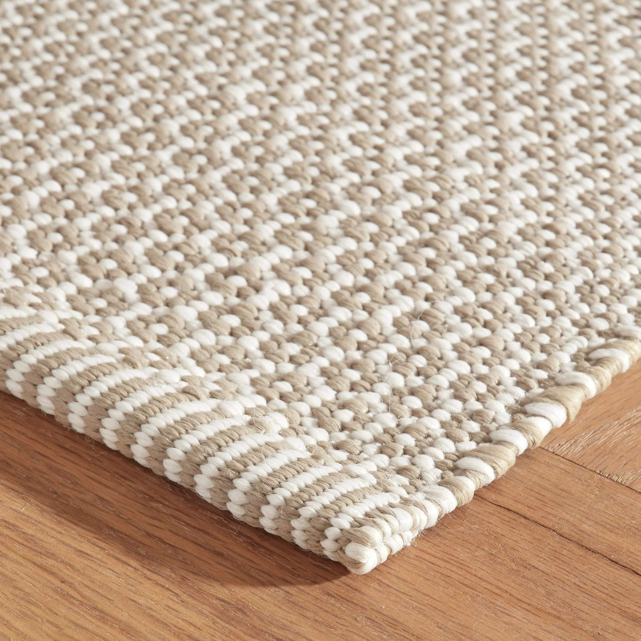 Finn Khaki Handwoven Indoor/Outdoor Rug - Image 3
