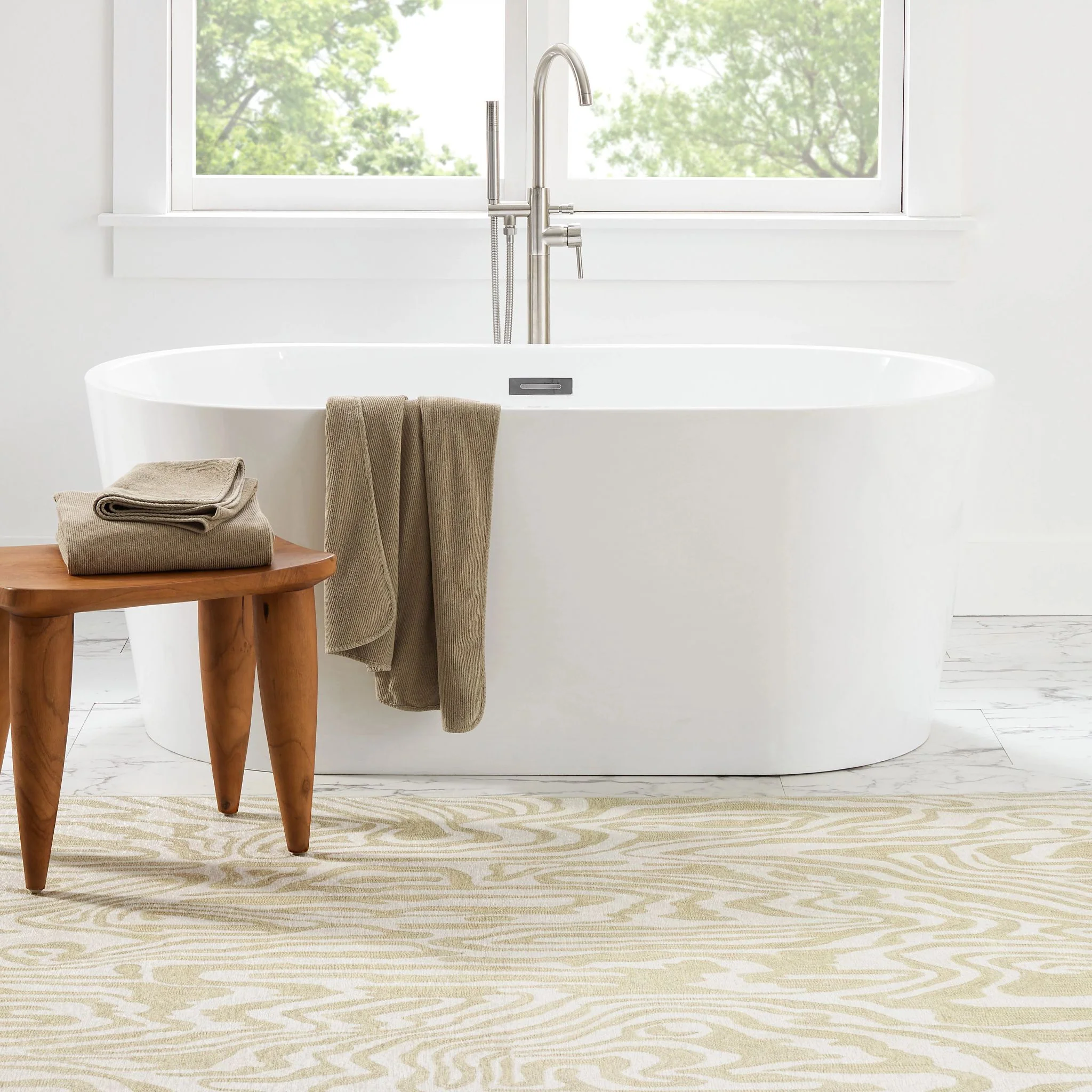 Amber Natural Machine Washable Rug - Image 2