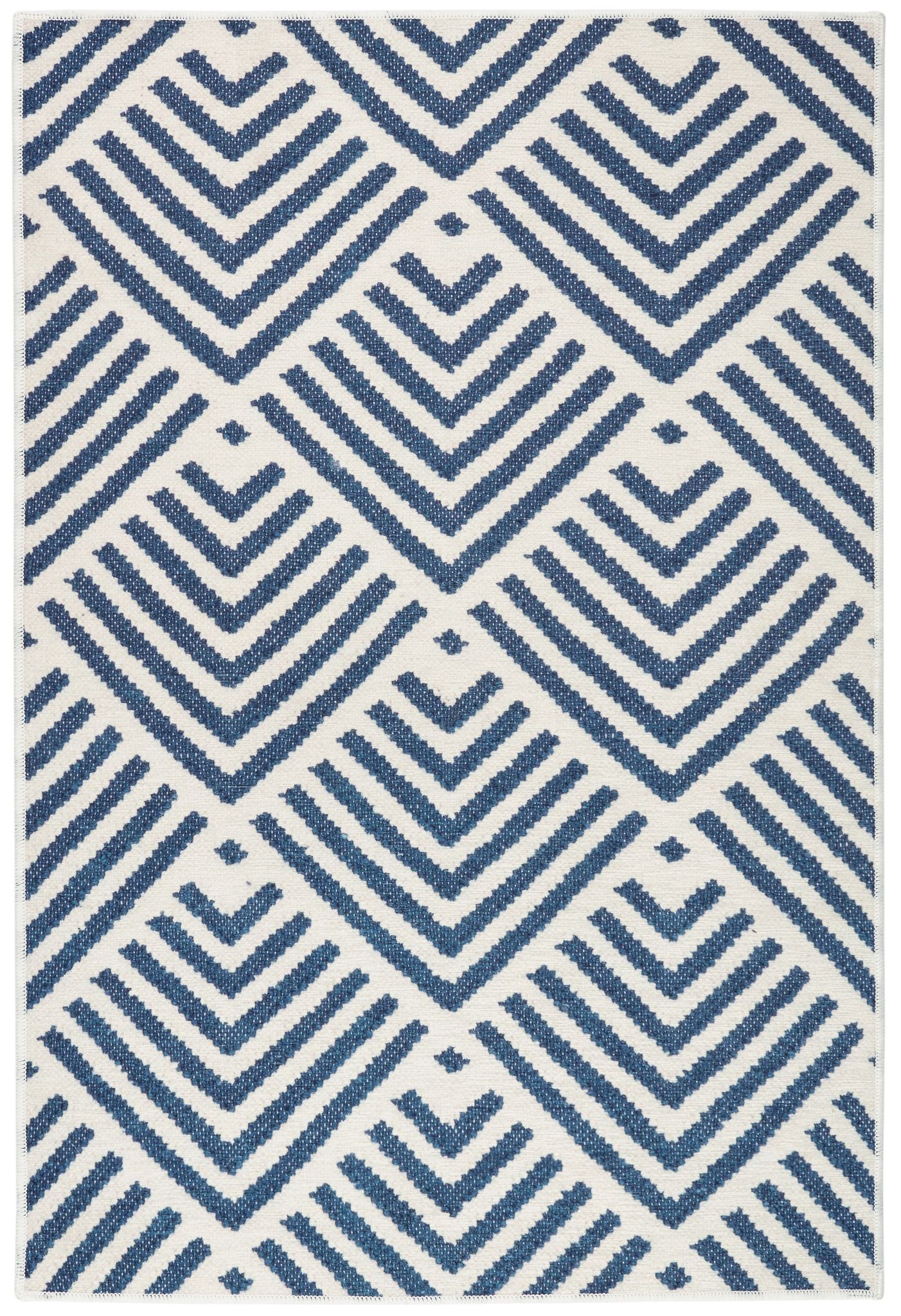 Cleo Navy Machine Washable Rug - Image 1
