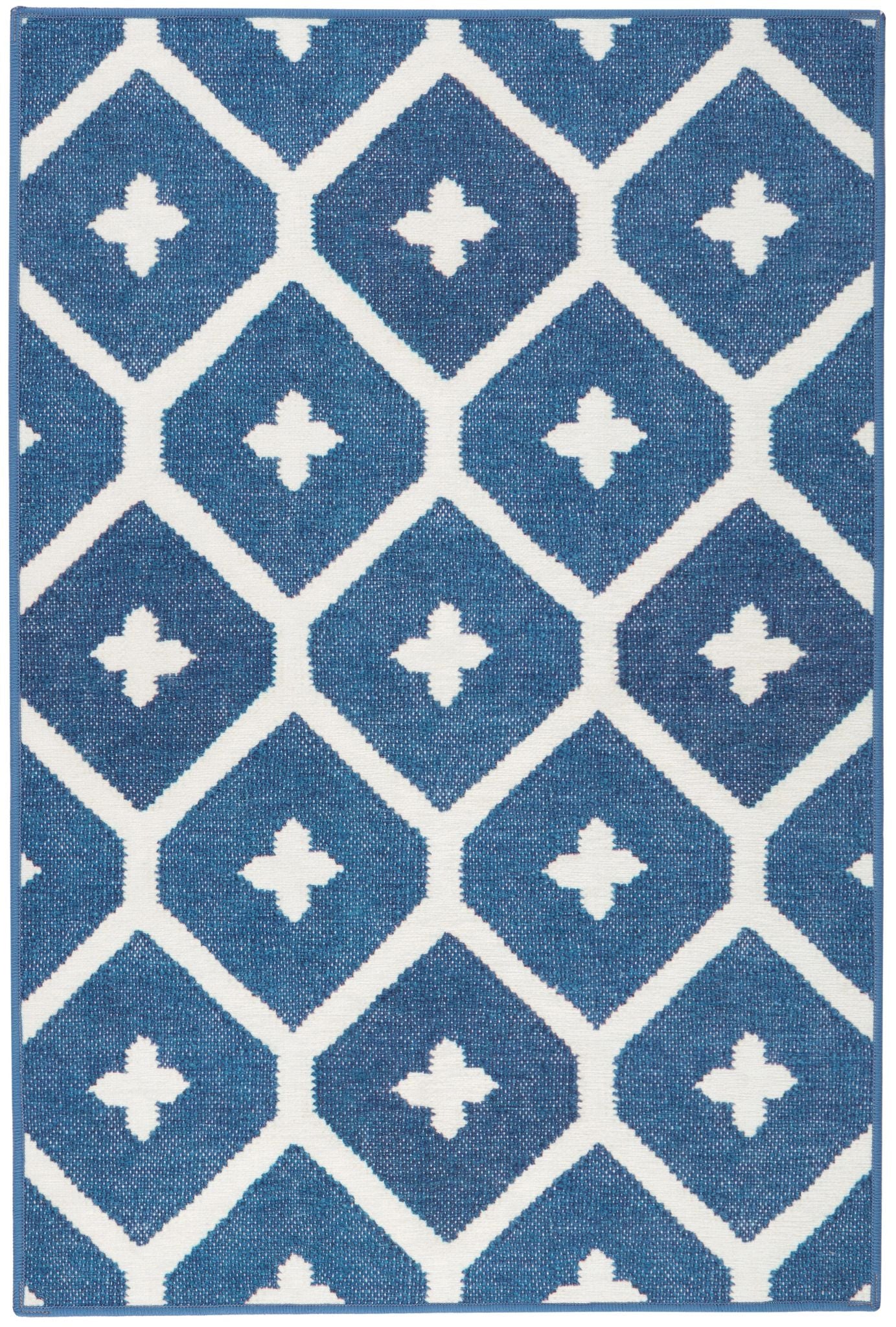 Elizabeth Navy Machine Washable Rug - Image 1