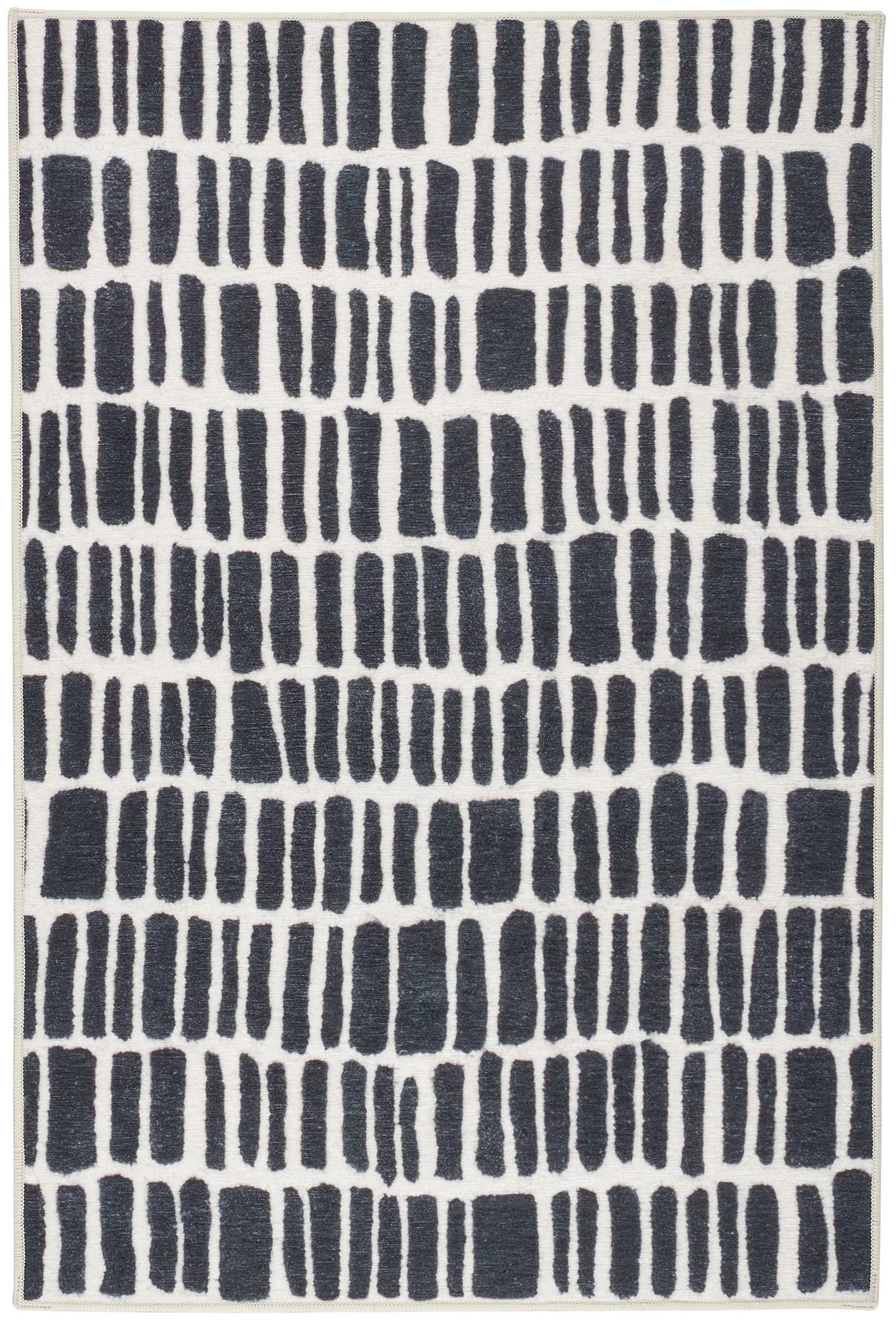 Roark Charcoal Machine Washable Rug - Image 1