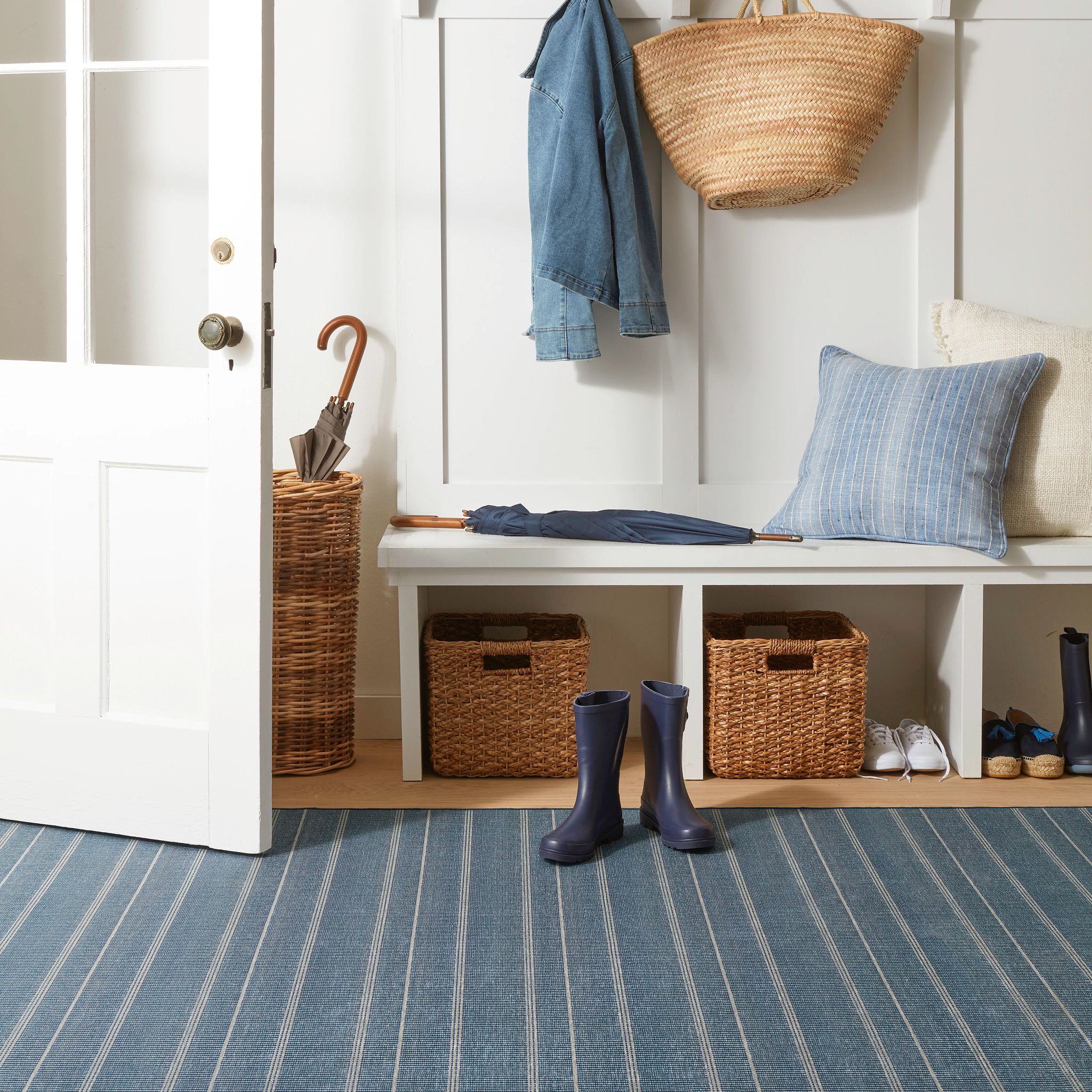 Samson Navy Machine Washable Rug - Image 3