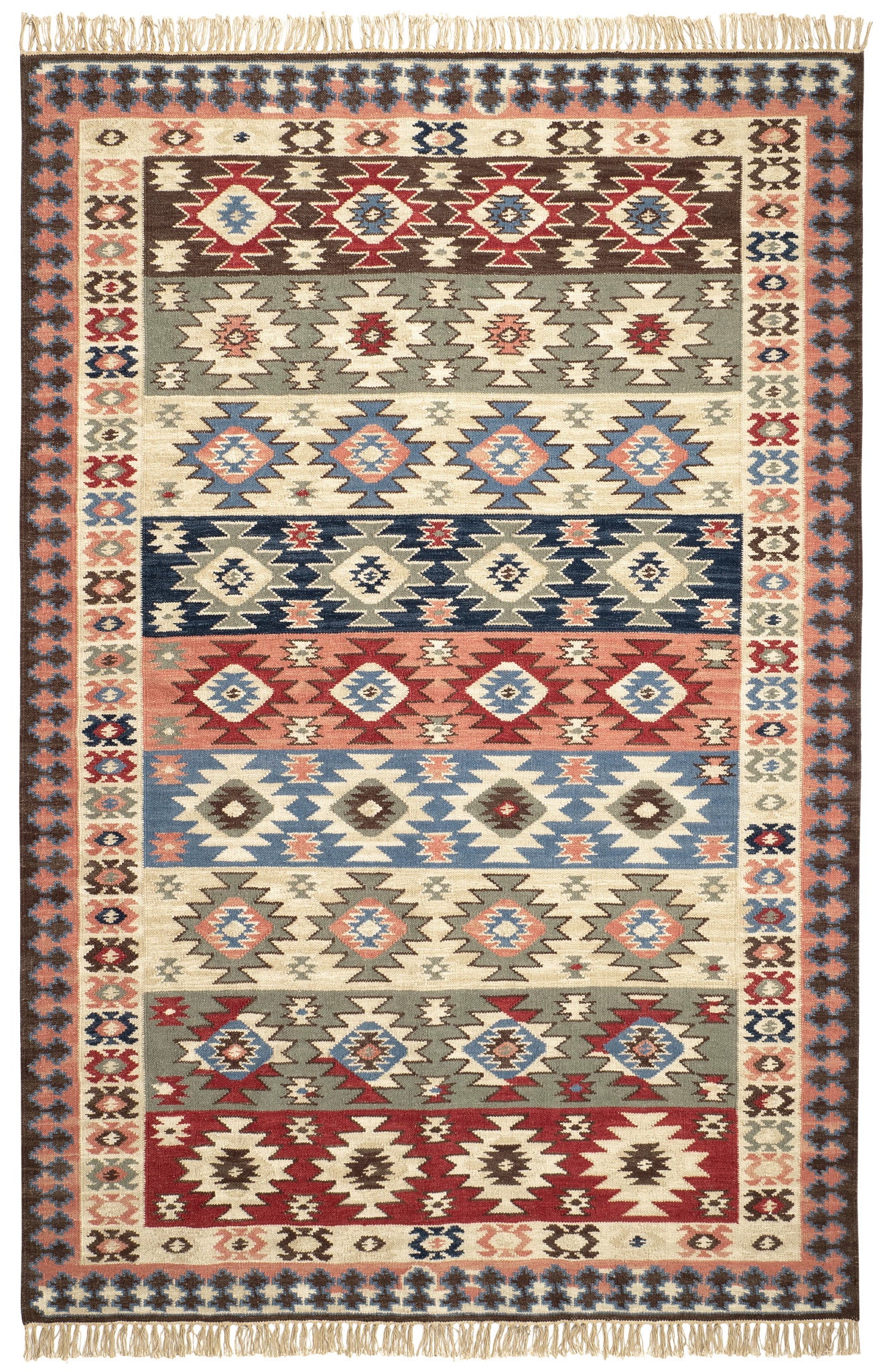 Balsam Kilim Multi Handwoven Wool Rug - Image 1