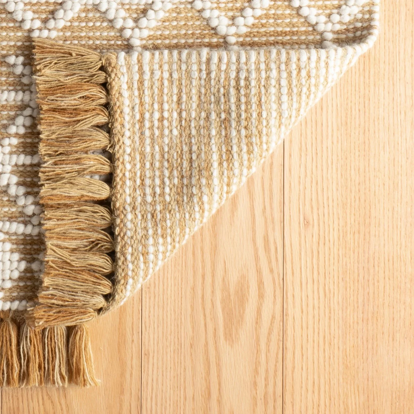 Pembrook Ochre Handwoven Wool Rug - Image 3