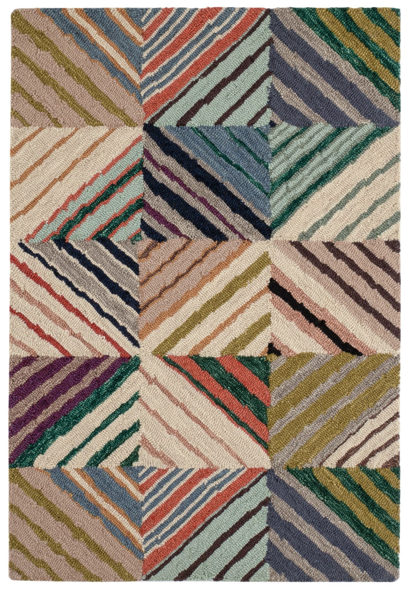 Potter Multi Hand Micro Hooked Wool Rug - Image 1