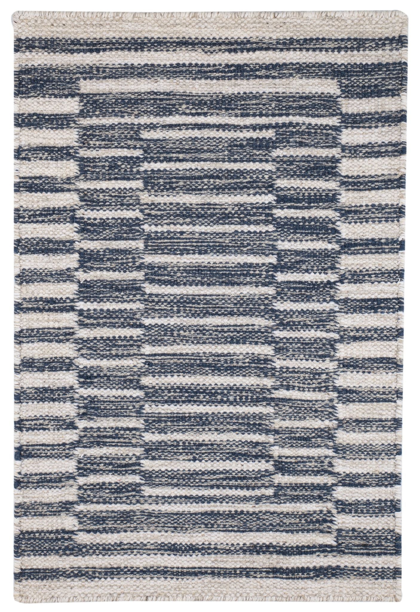 Heights Denim Handwoven Wool Rug - Image 1
