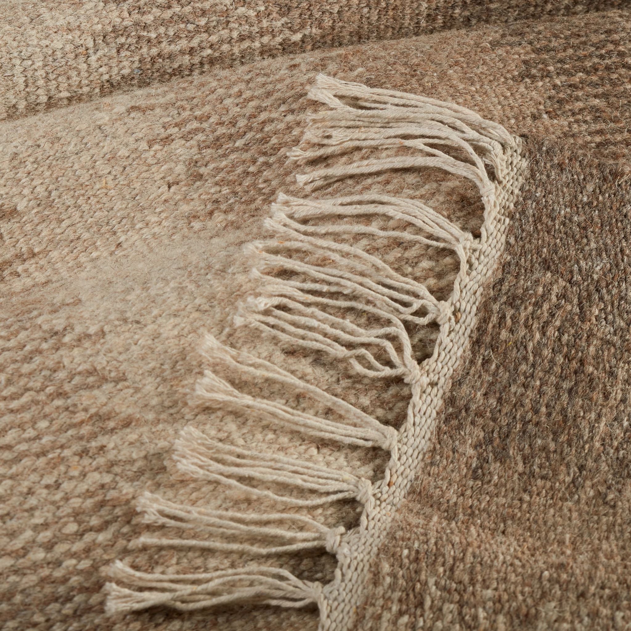 Ronan Ikat Natural Handwoven Wool Rug - Image 2