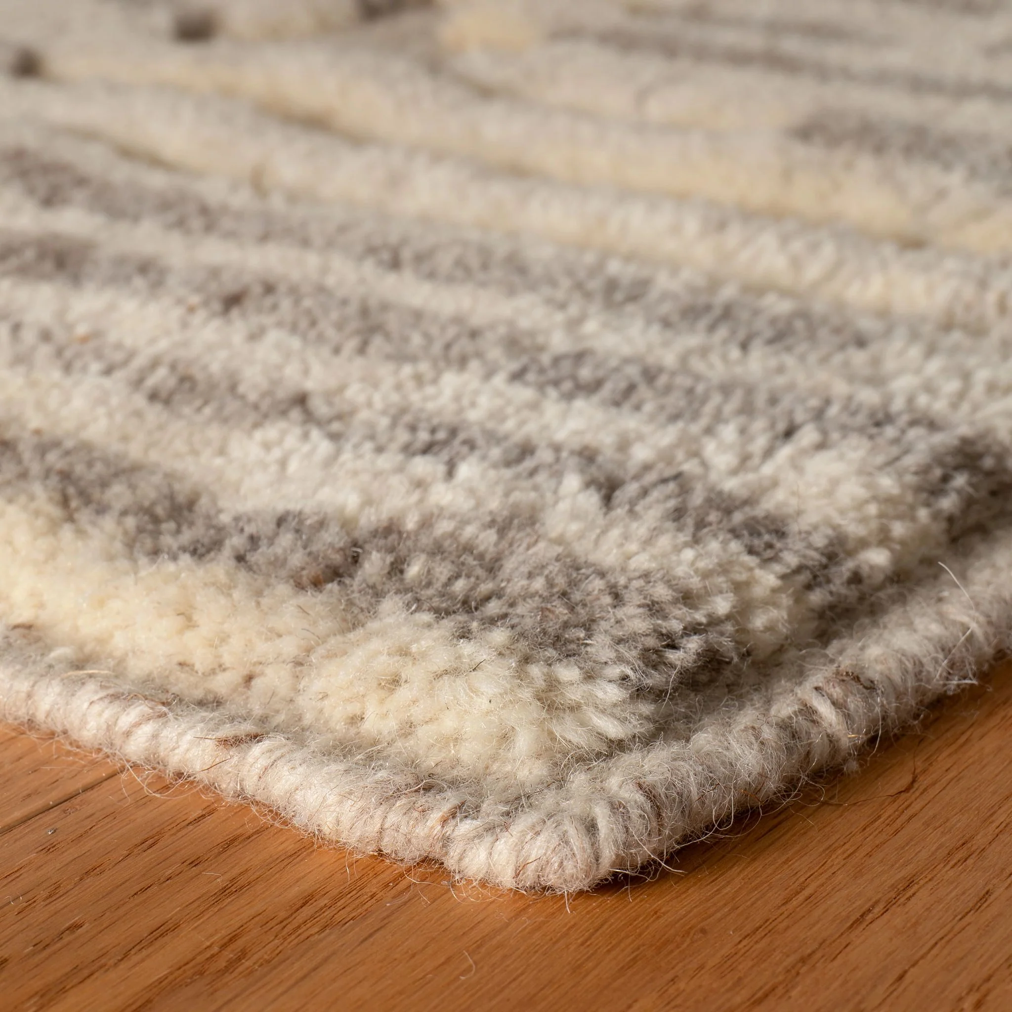 Hicks Natural Hand Knotted Wool Rug - Image 2