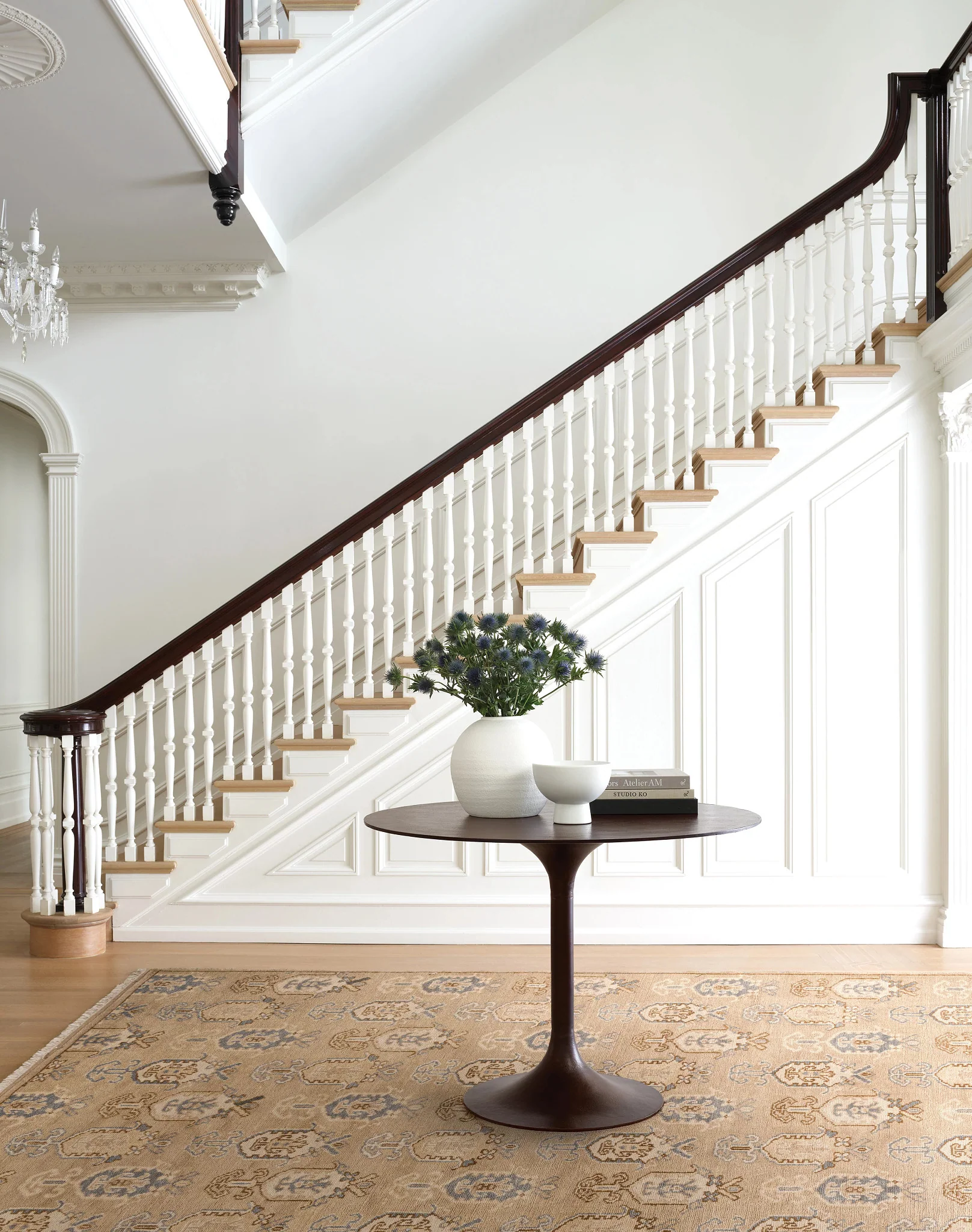 Ashby Taupe Hand Knotted Wool Rug - Image 2