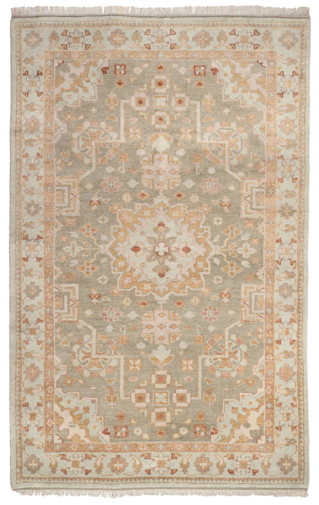 Kendra Sky Hand Knotted Wool Rug - Image 1
