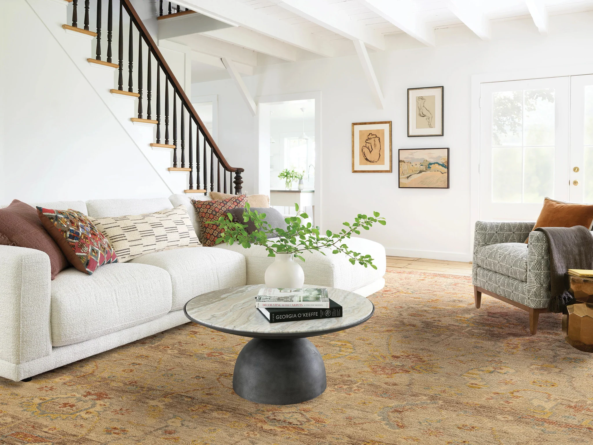 Nora Natural Hand Knotted Wool Rug - Image 2