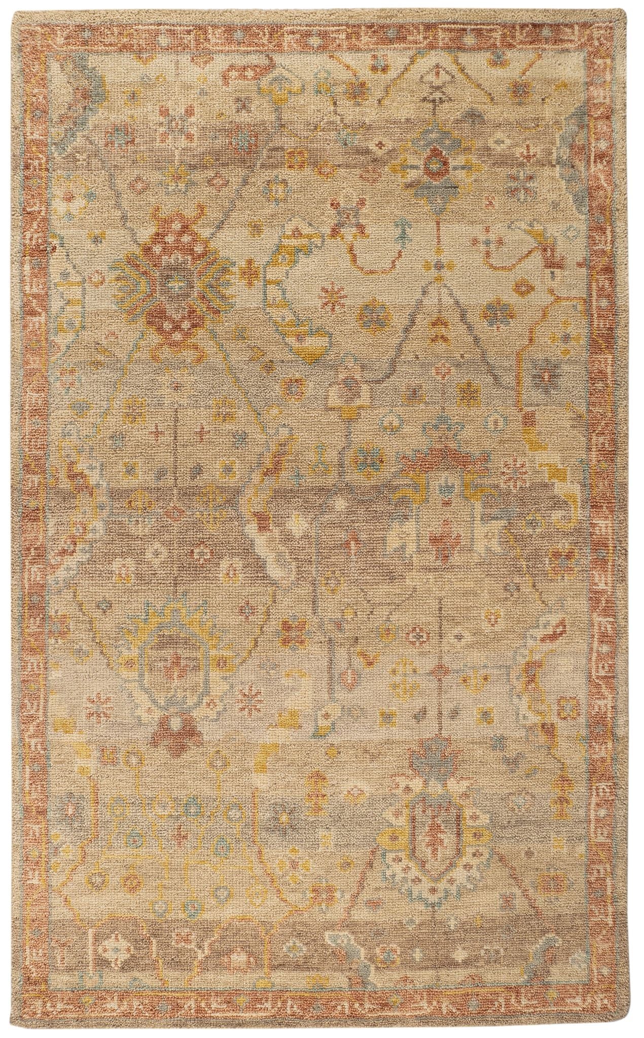Nora Natural Hand Knotted Wool Rug - Image 1