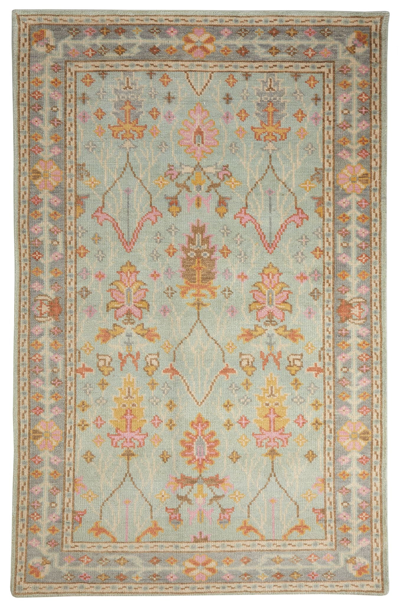 Mara Sky Hand Knotted Wool Rug - Image 1