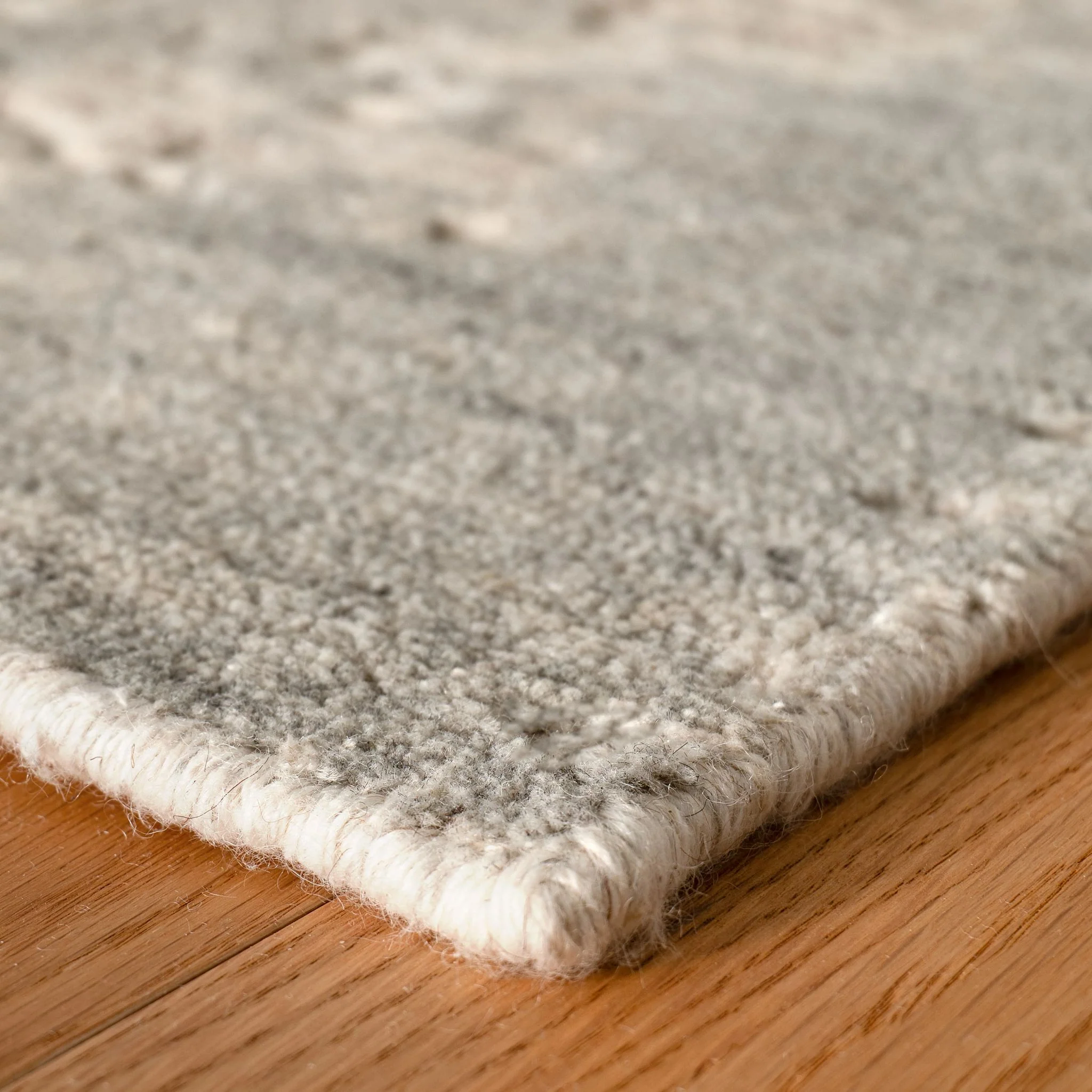 Bennett Grey Handwoven Wool Rug - Image 3