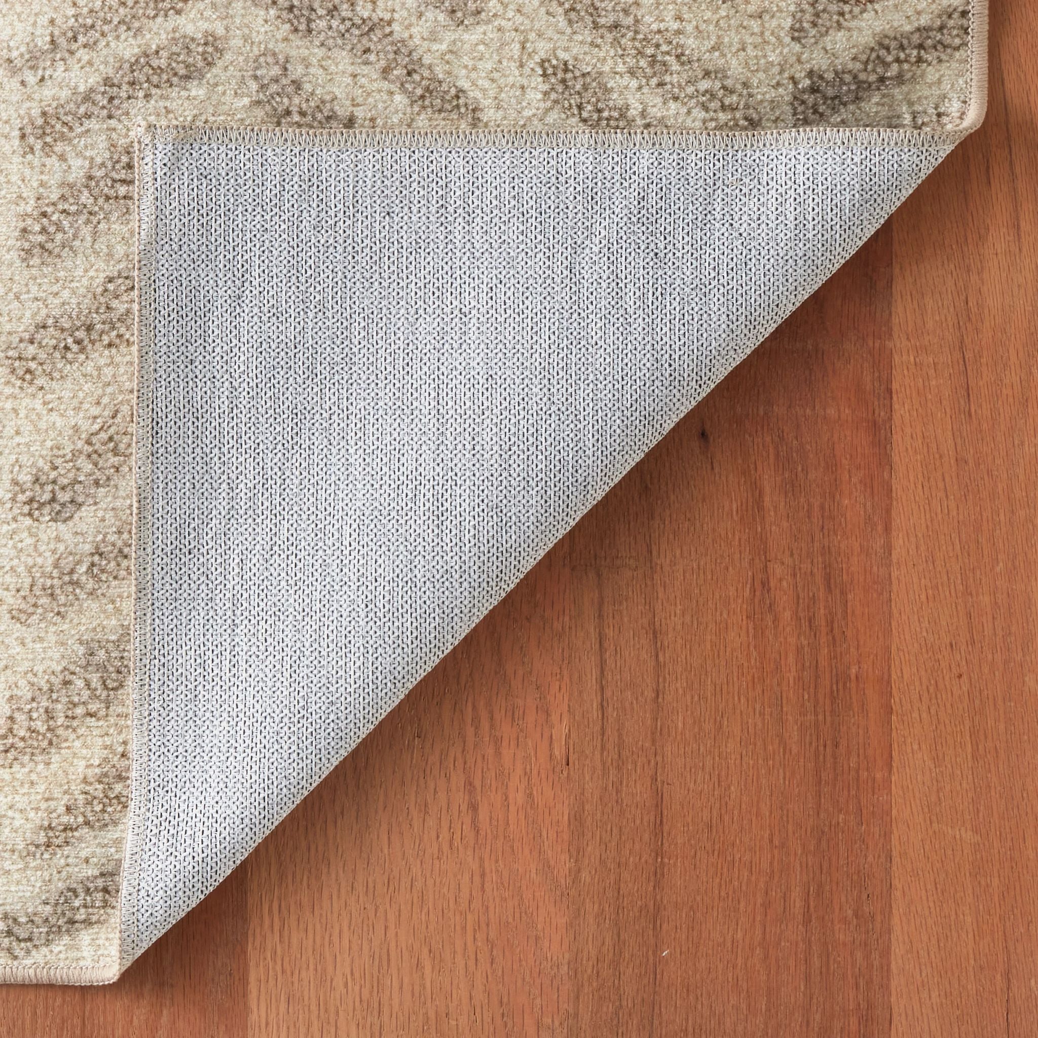 Rowley Grey Machine Washable Rug - Image 3