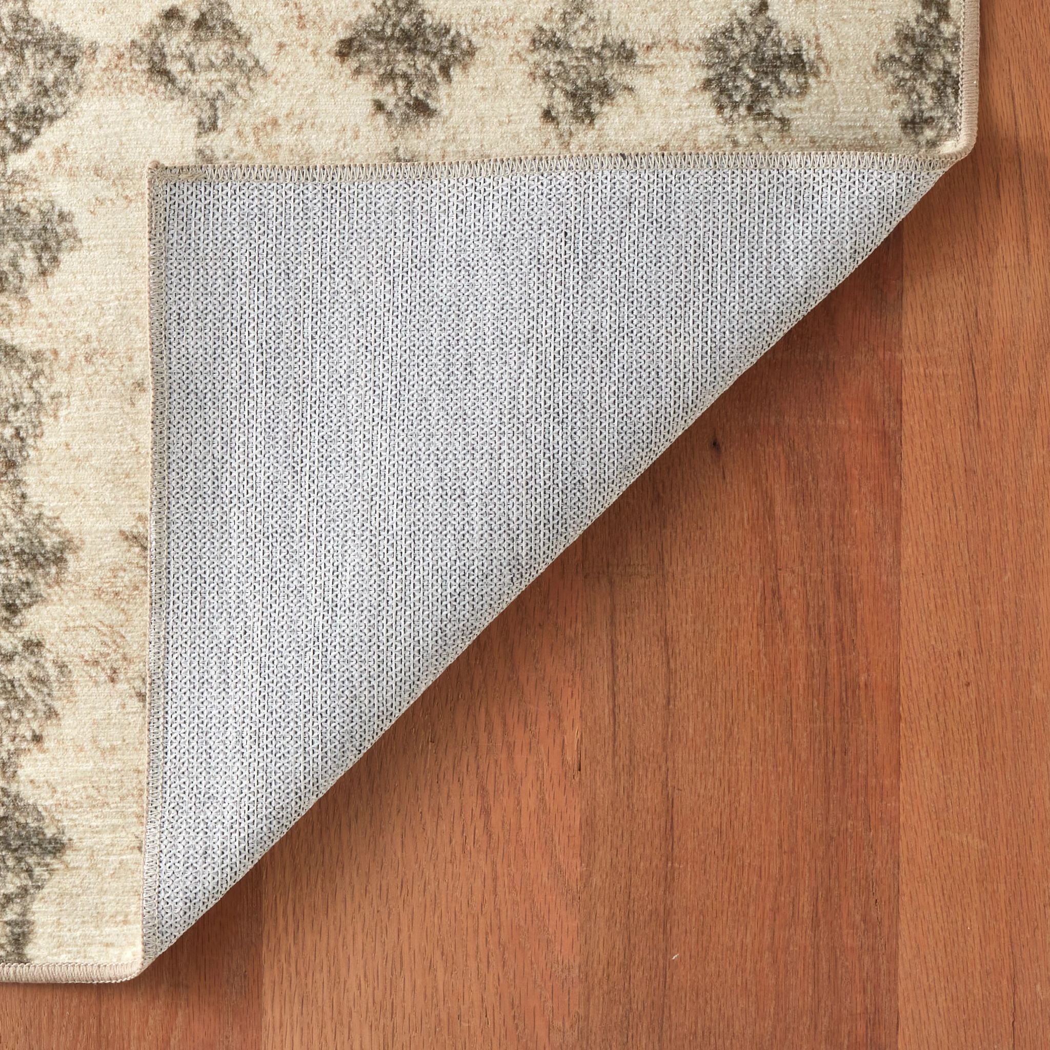 Izzy Grey Machine Washable Rug - Image 3