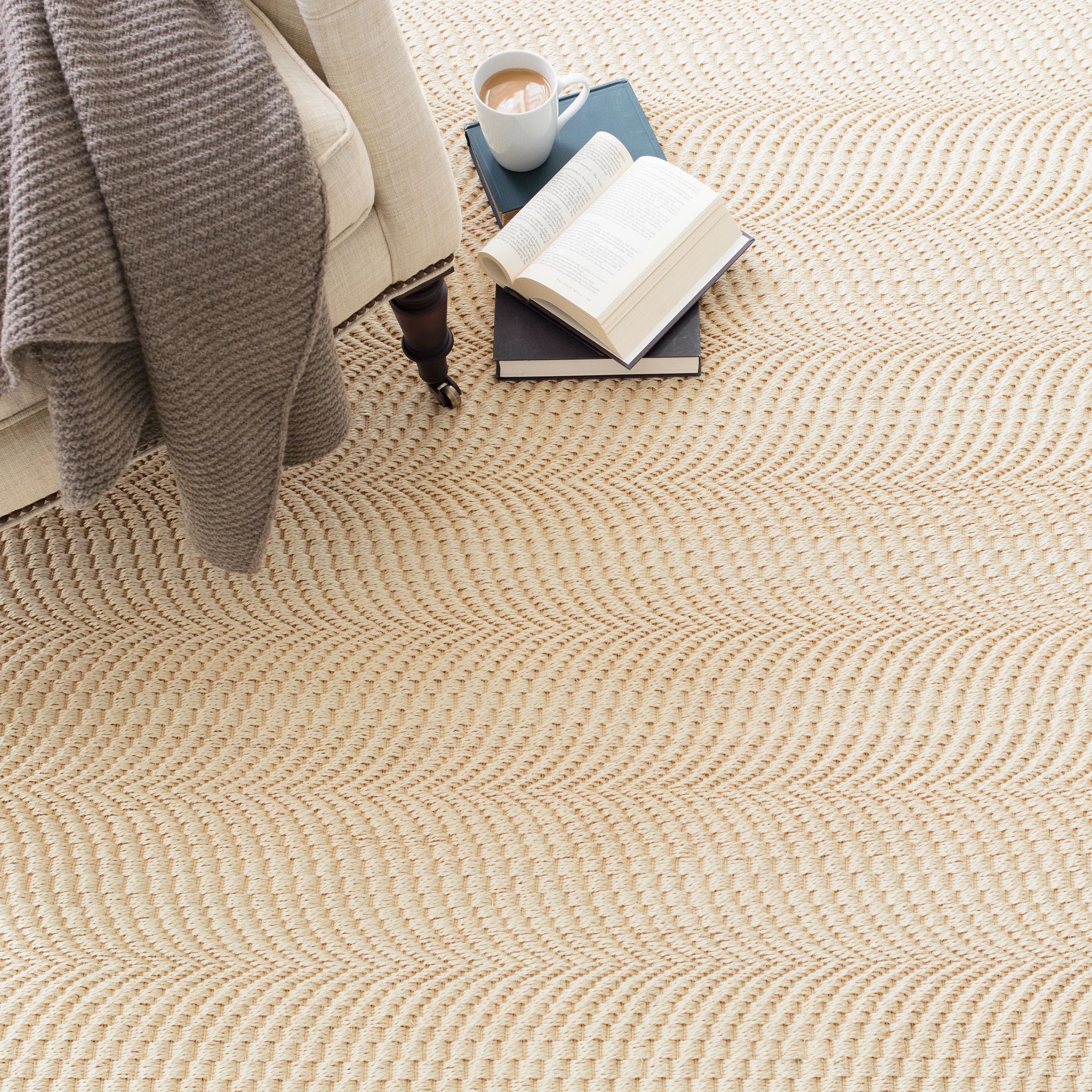 Wave Sand Woven Sisal Rug - Image 2