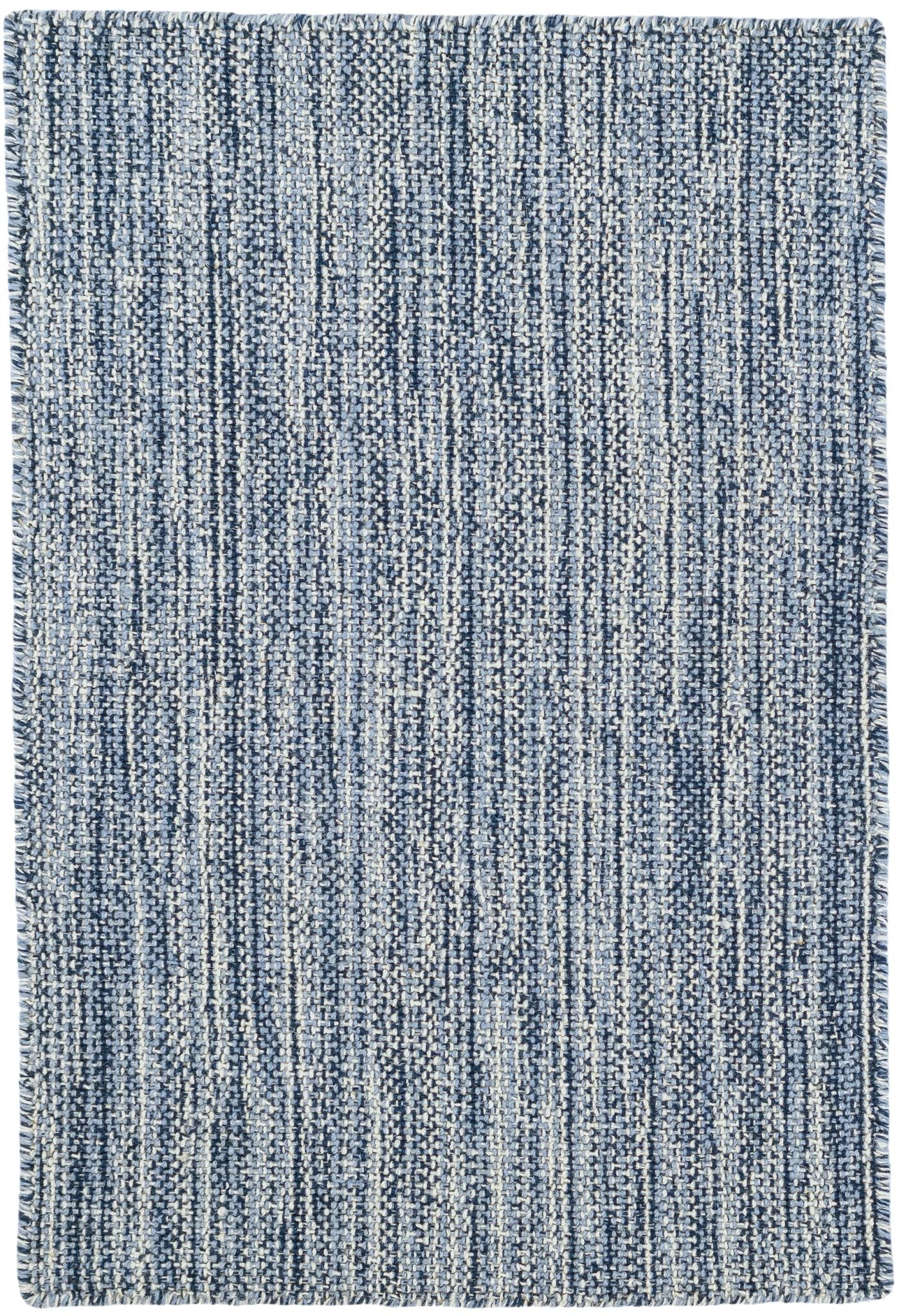 Bella Navy Handwoven Wool Rug - Image 1
