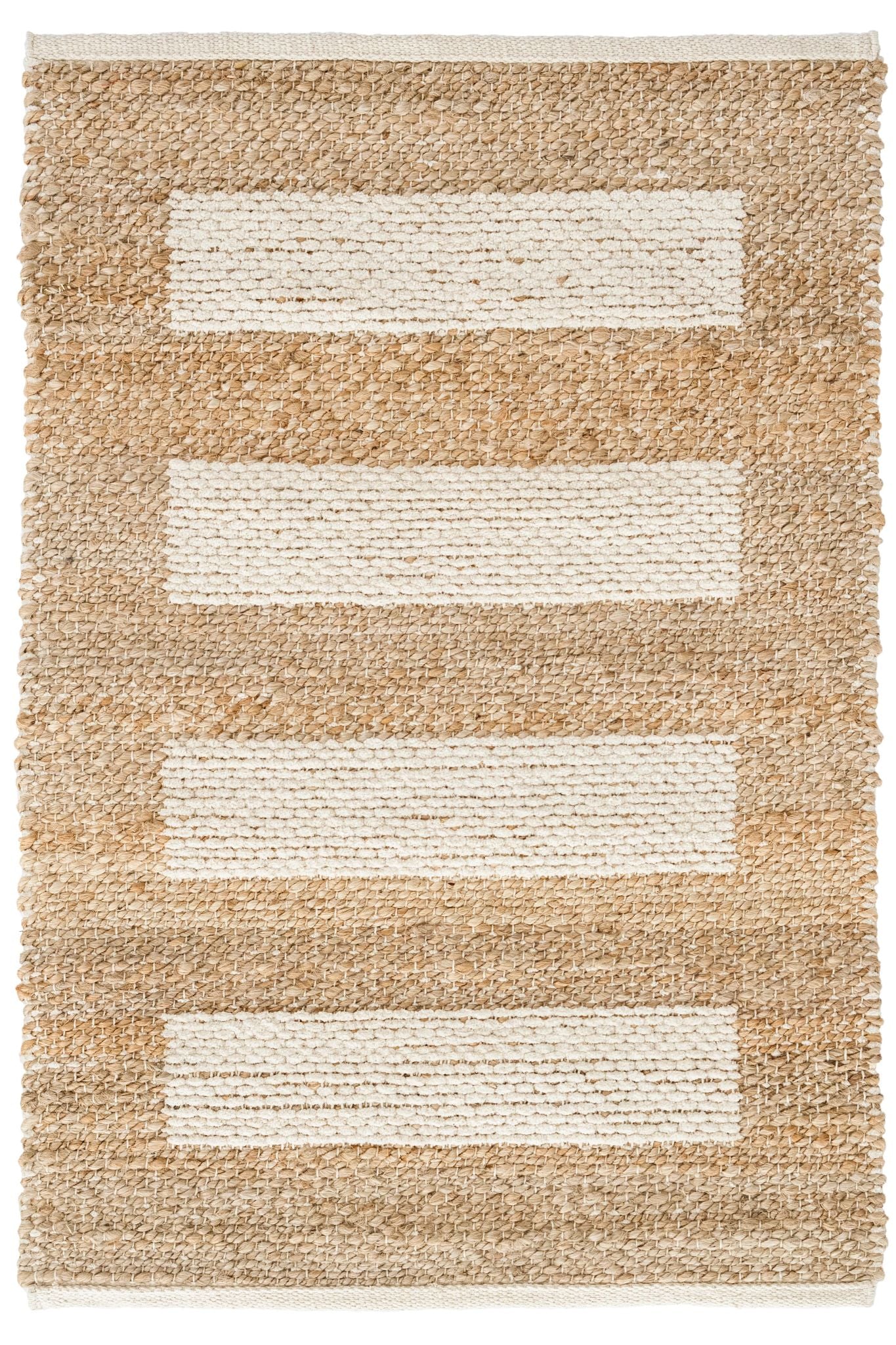 Milo Ivory Handwoven Jute/Cotton Rug - Image 1