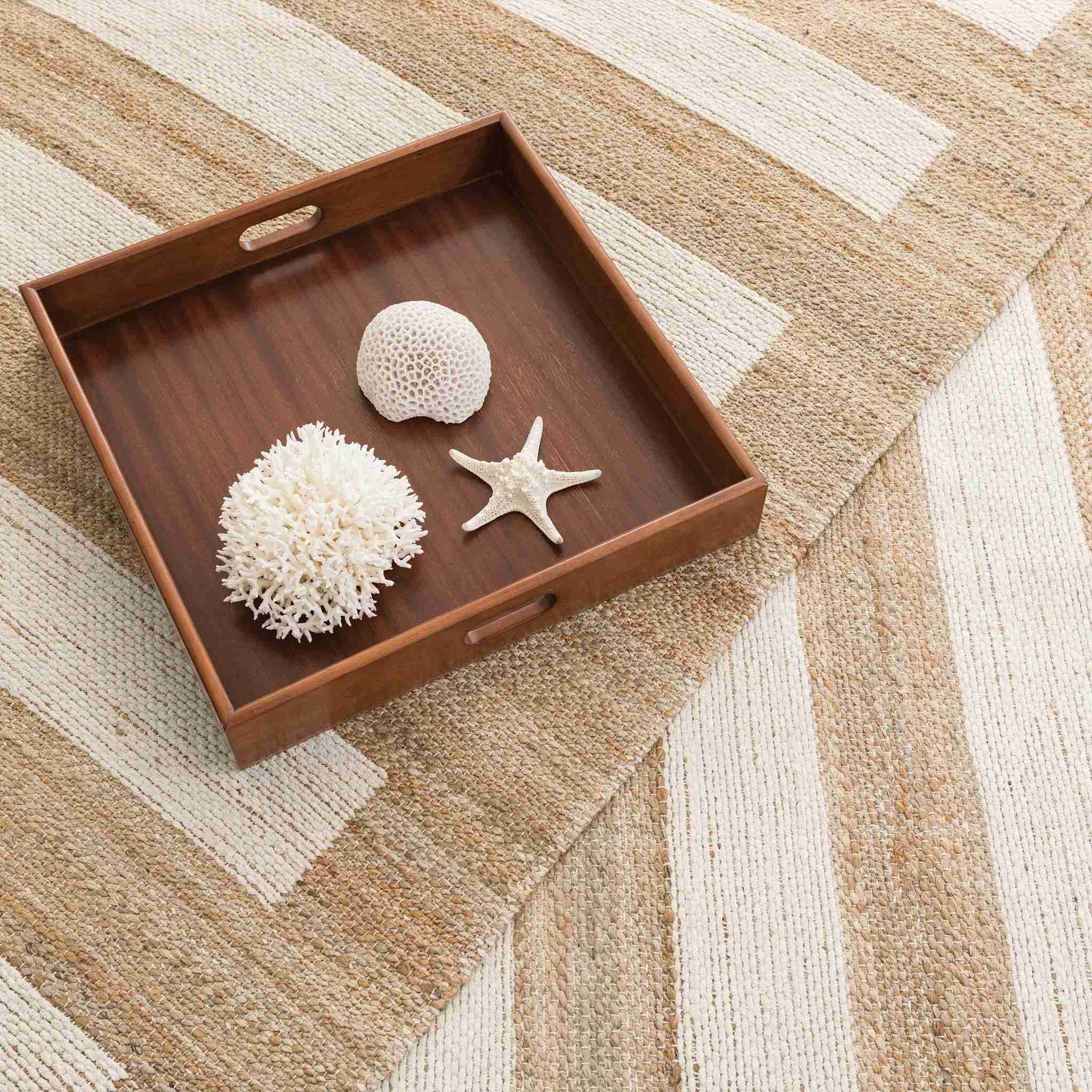 Milo Ivory Handwoven Jute/Cotton Rug - Image 2