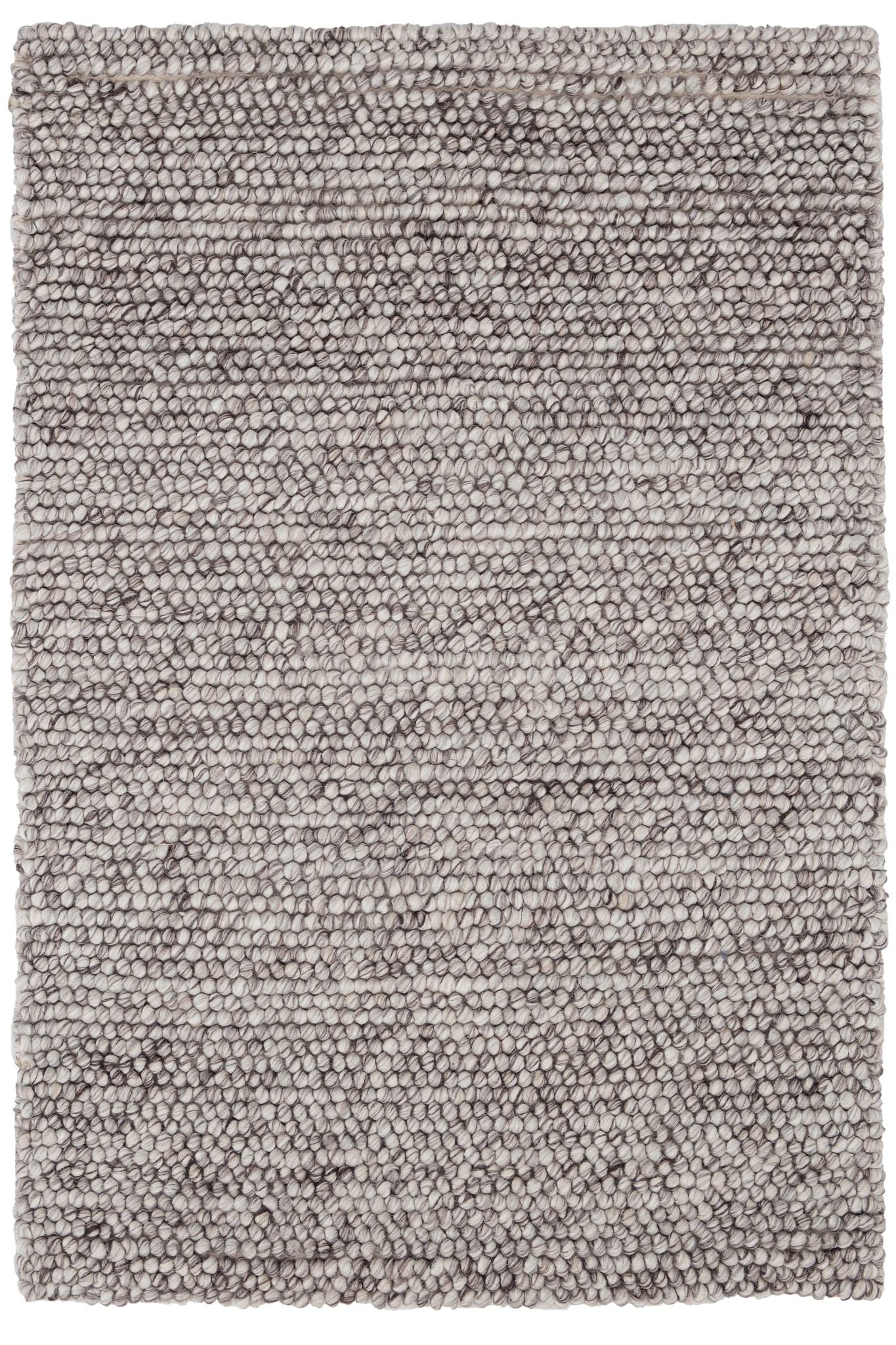 Niels Grey Handwoven Wool/Viscose Rug - Image 1