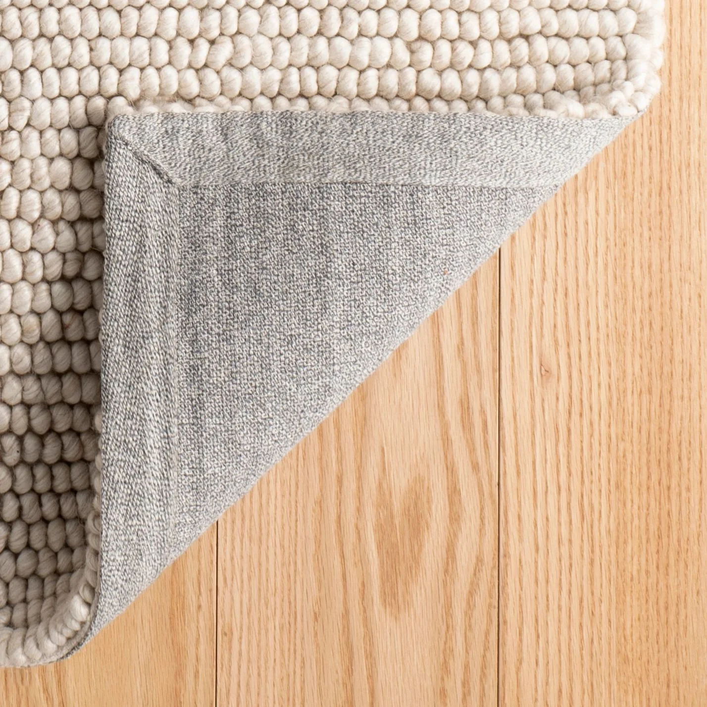 Niels Latte Handwoven Wool/Viscose Rug - Image 3