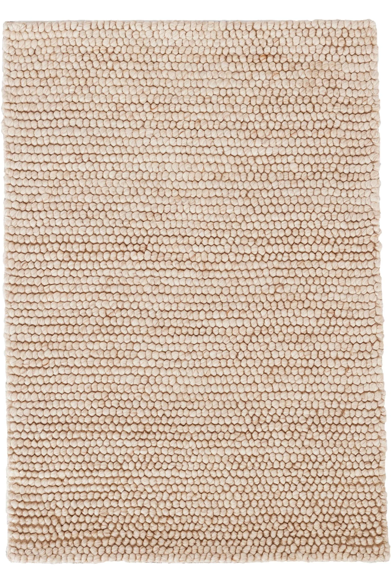 Niels Latte Handwoven Wool/Viscose Rug - Image 1