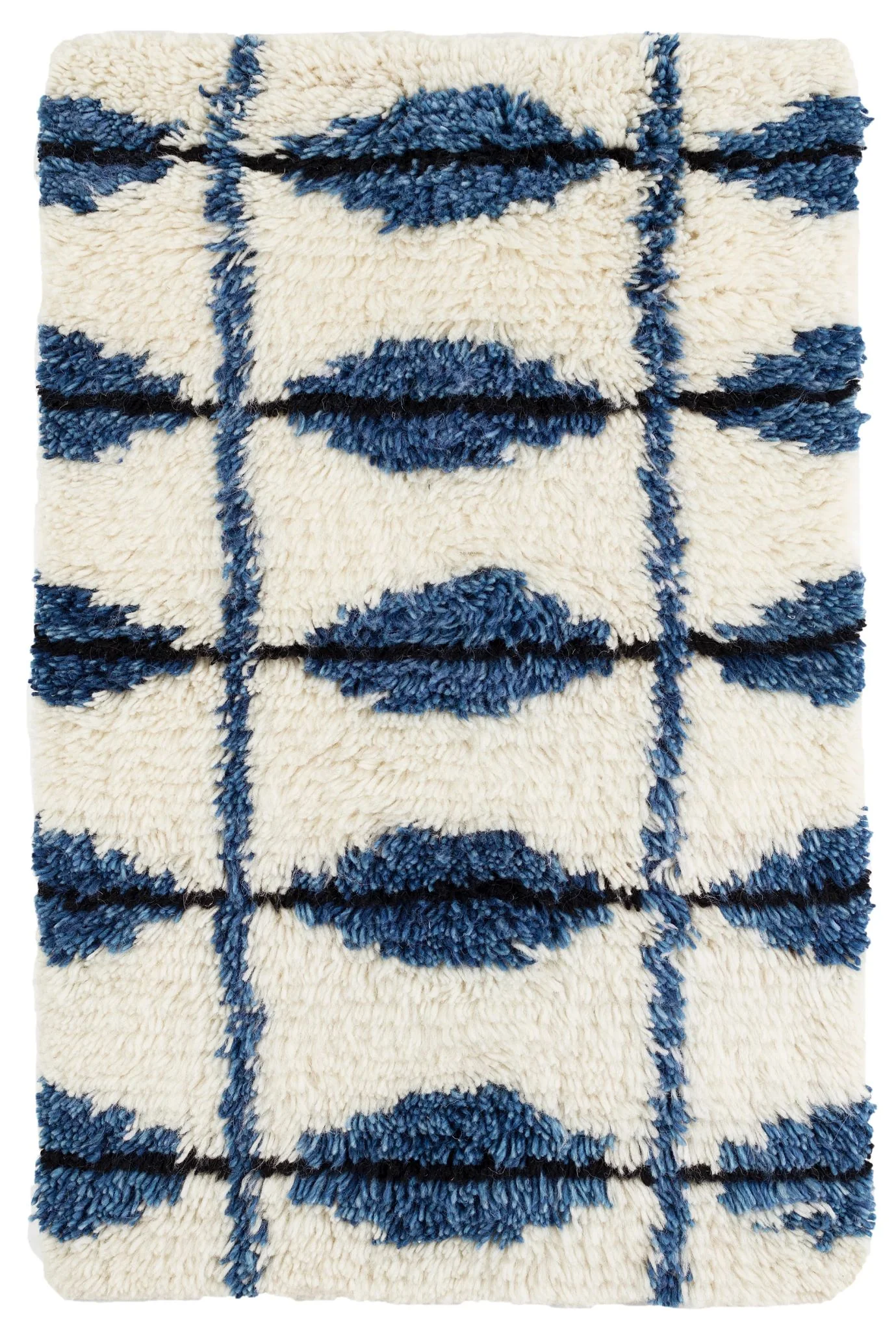 Noma Indigo Handwoven Wool Rug - Image 1