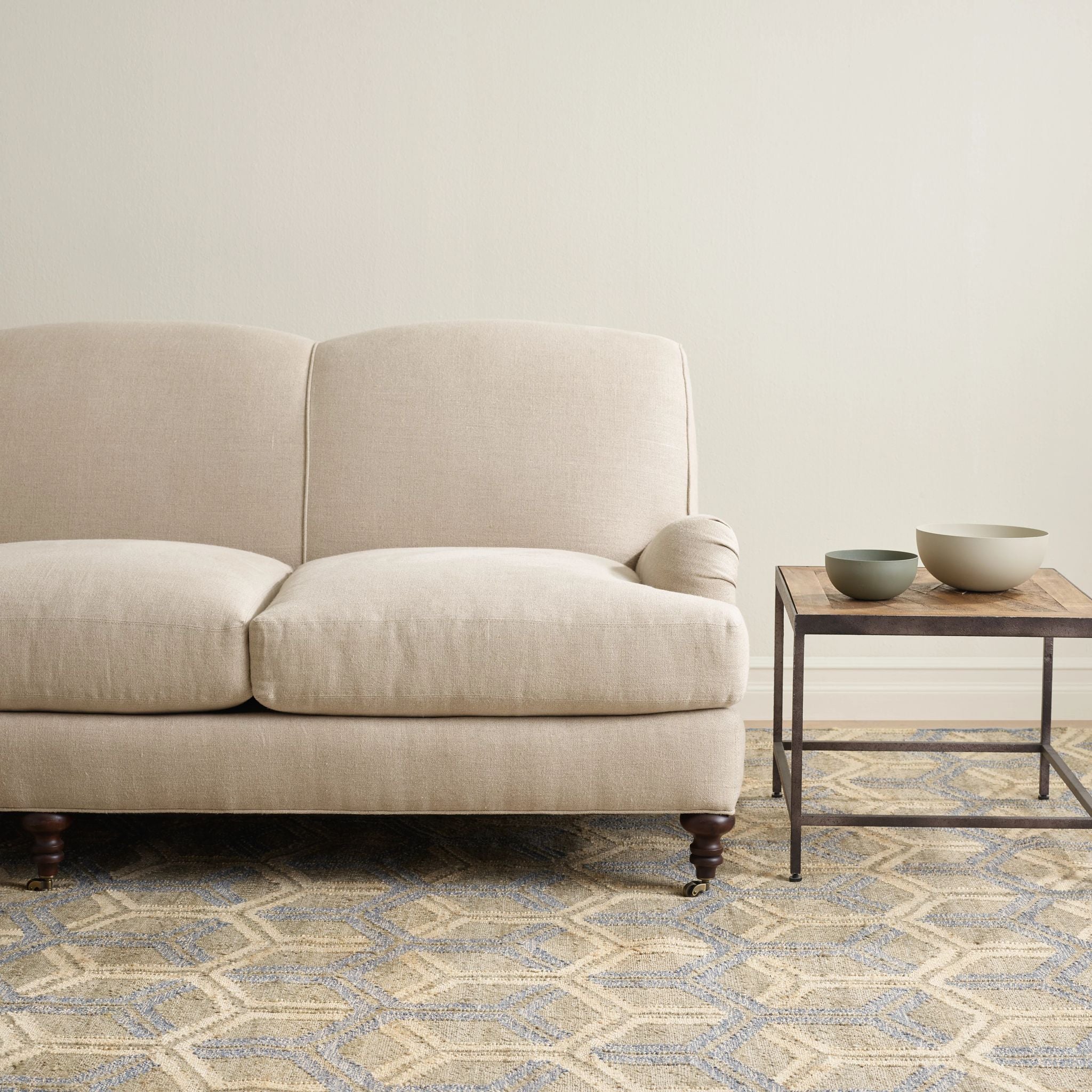 Tala Blue Handwoven Jute Rug - Image 3
