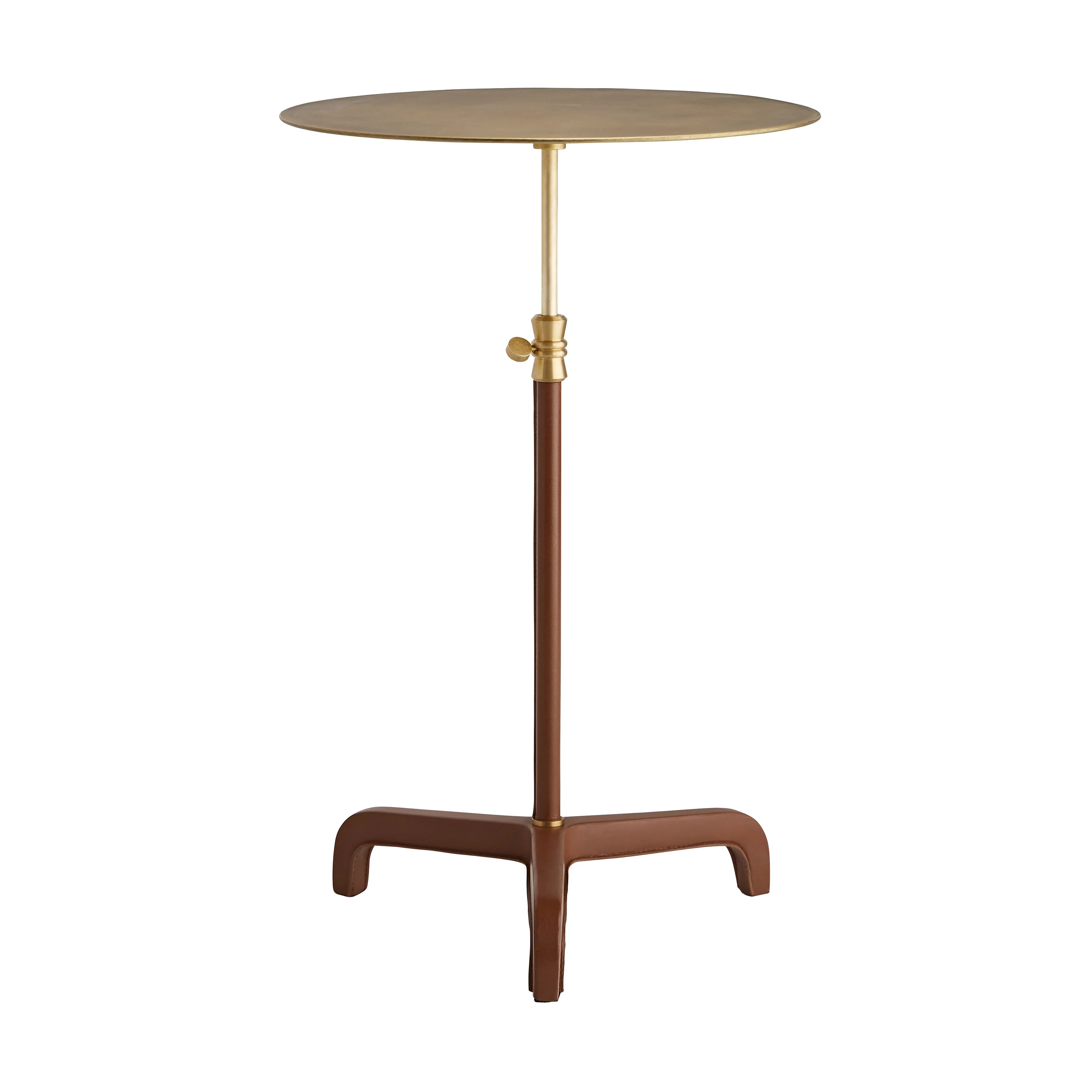 Addison Leather Adjustable Side Table - Image 1