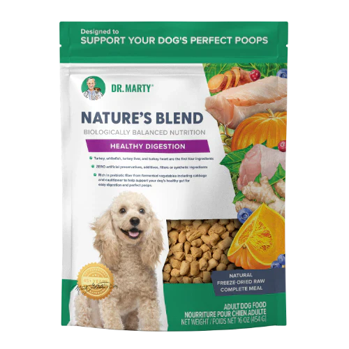 Dr. Marty Nature’s Blend Healthy Digestion Premium Freeze-Dried Raw Dog Food 48oz - Image 1