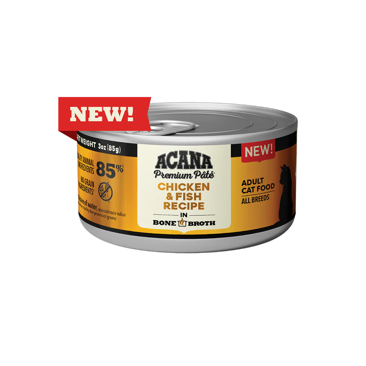 Acana Premium Pate 3oz Canned Cat Food Chicken and Fish