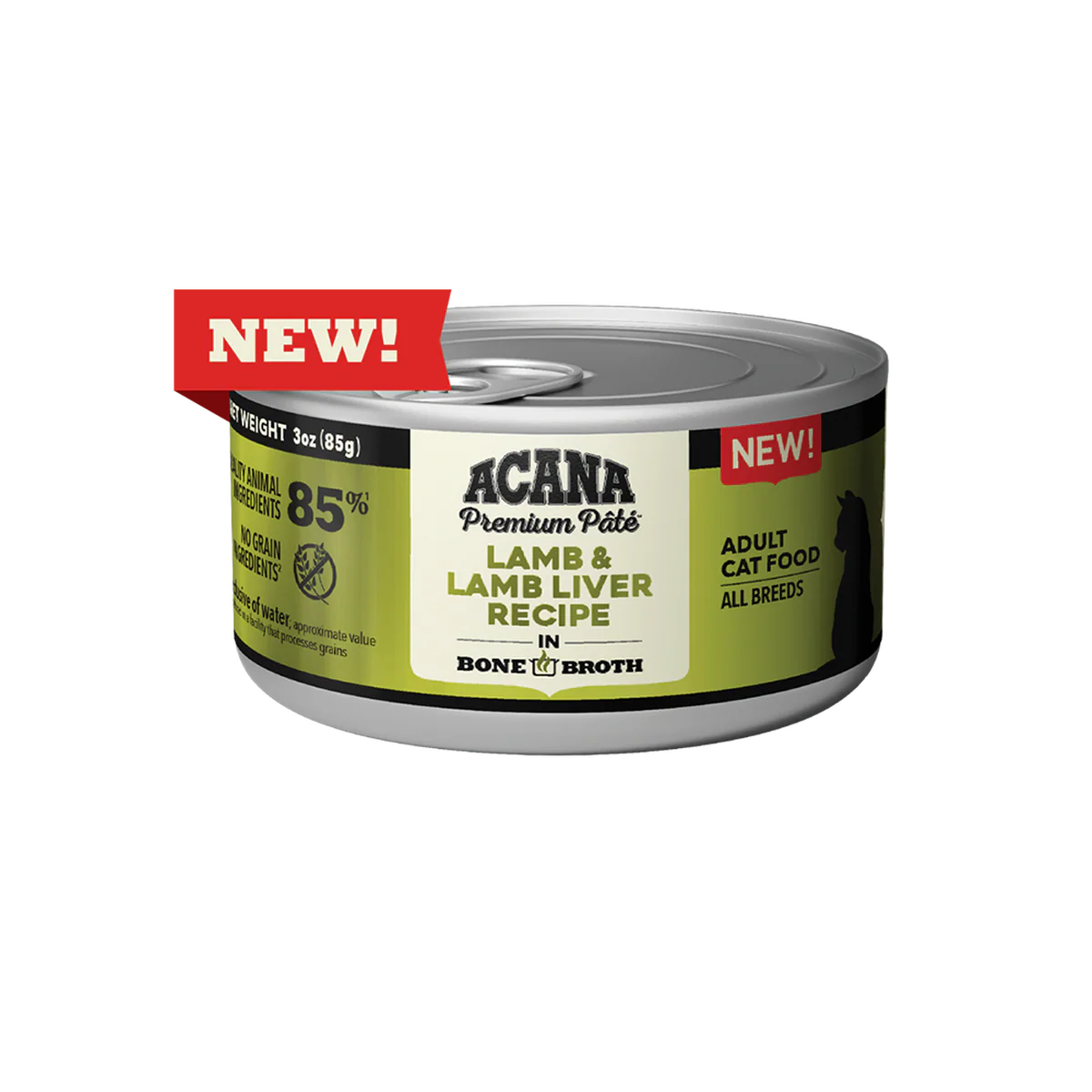 Acana Premium Pate 3oz Canned Cat Food Lamb Liver