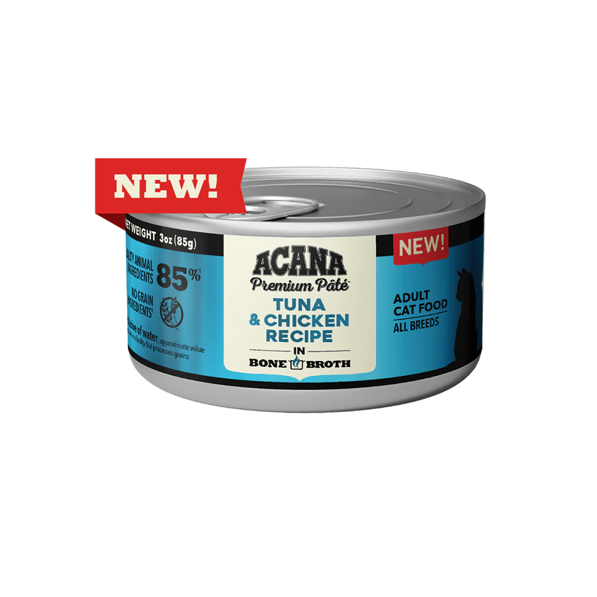 Acana Premium Pate 3oz Canned Cat Food Tuna and Chicken