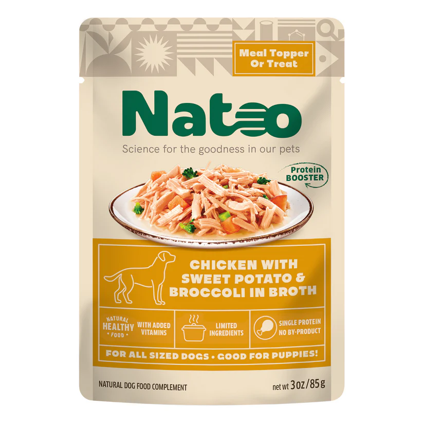 Natoo Chicken with Sweet Potato & Broccoli in Broth Dog Food 3oz - Image 1