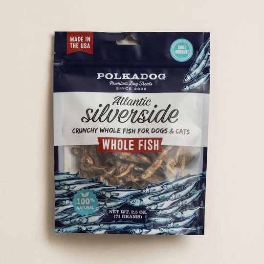 Polkadog Silverside Wholefish 2.5oz - Image 1