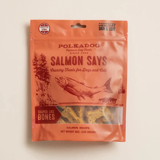 Polkadog Salmon Says Bones 8oz - Image 1