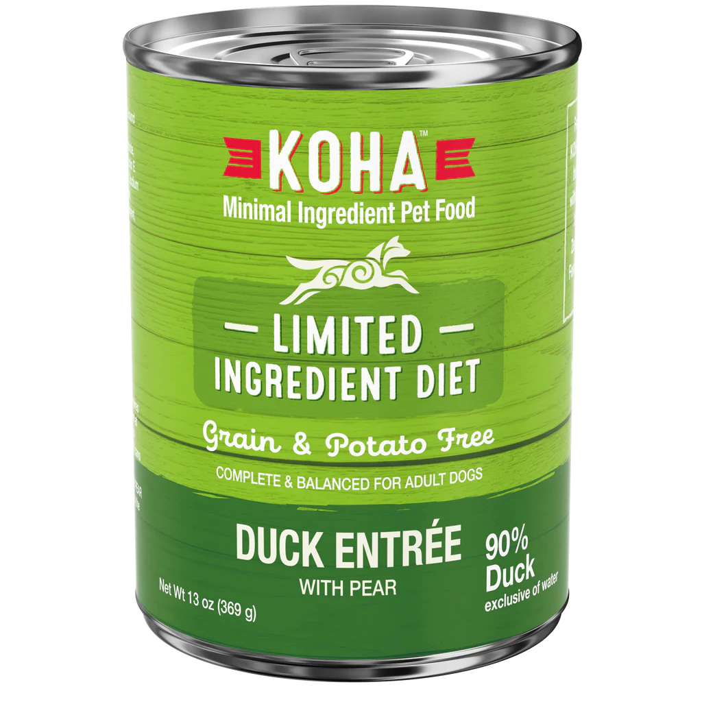 Koha Grain Free Limited Ingredient 13.2oz Canned Dog Food 90% Duck - Image 1