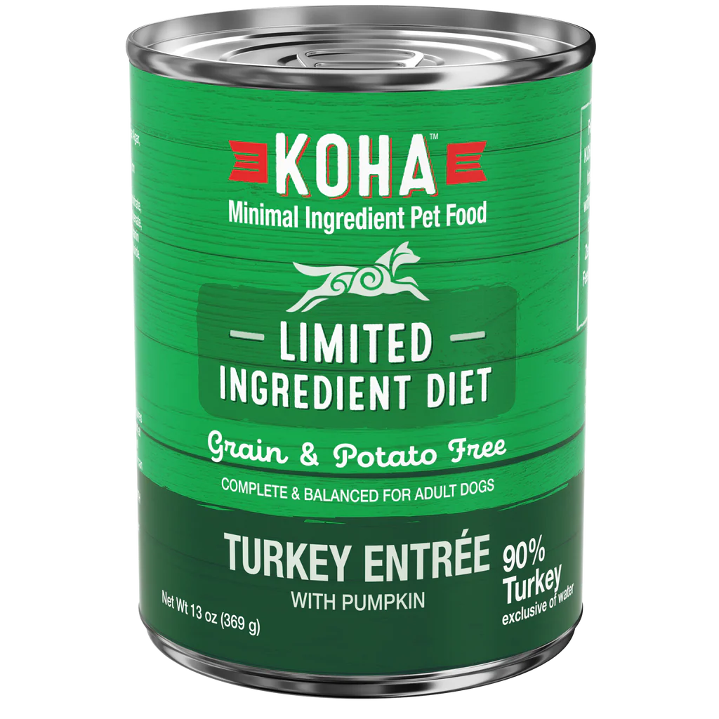 Koha Grain Free Limited Ingredient 13.2oz Canned Dog Food 90% Turkey - Image 1