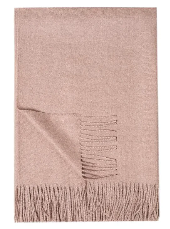 Dusty Rose Alpaca Throw - Image 2