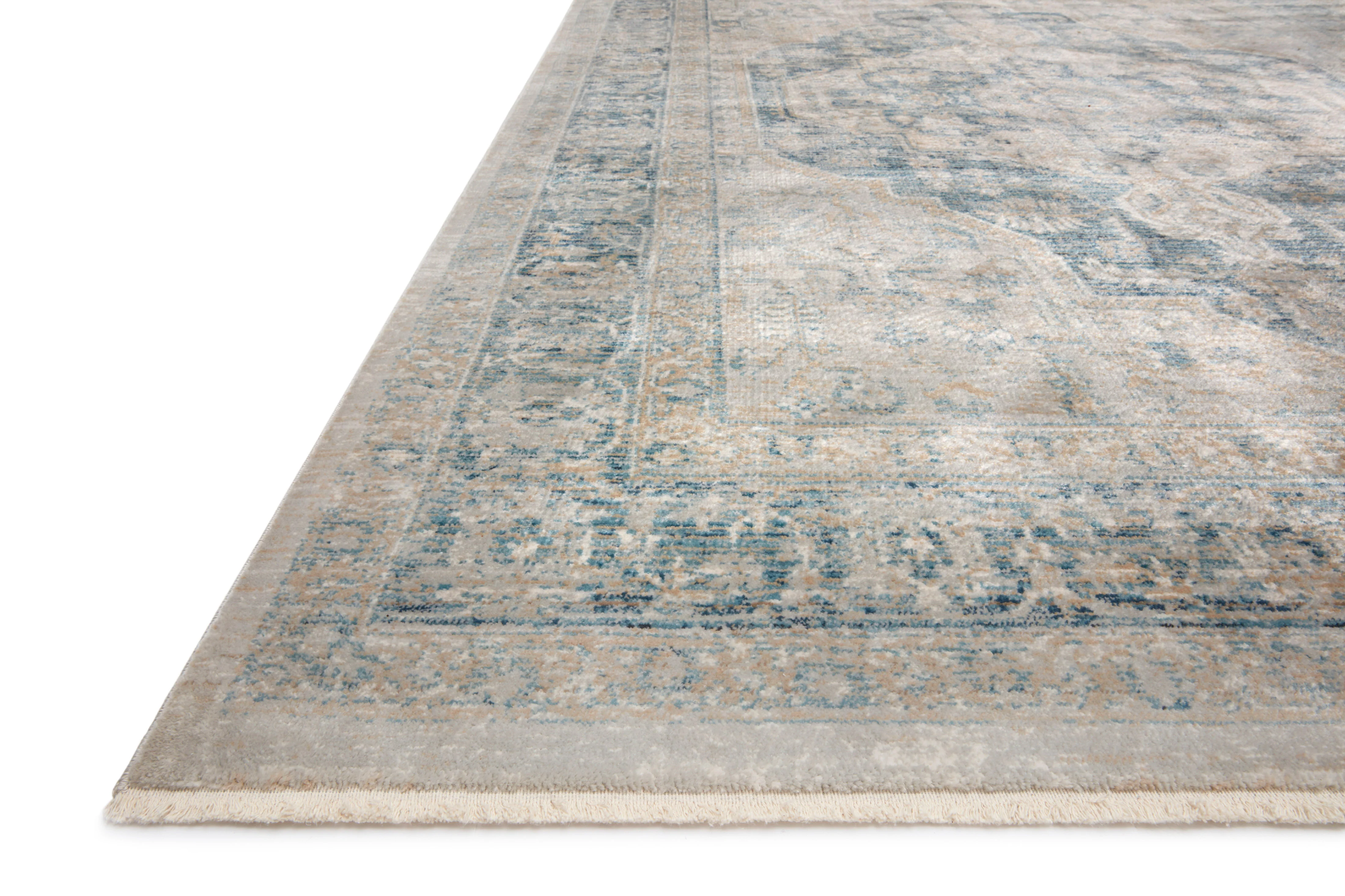 Magnolia Home by Joanna Gaines x Loloi Elise Neutral / Blue Rug - Image 2