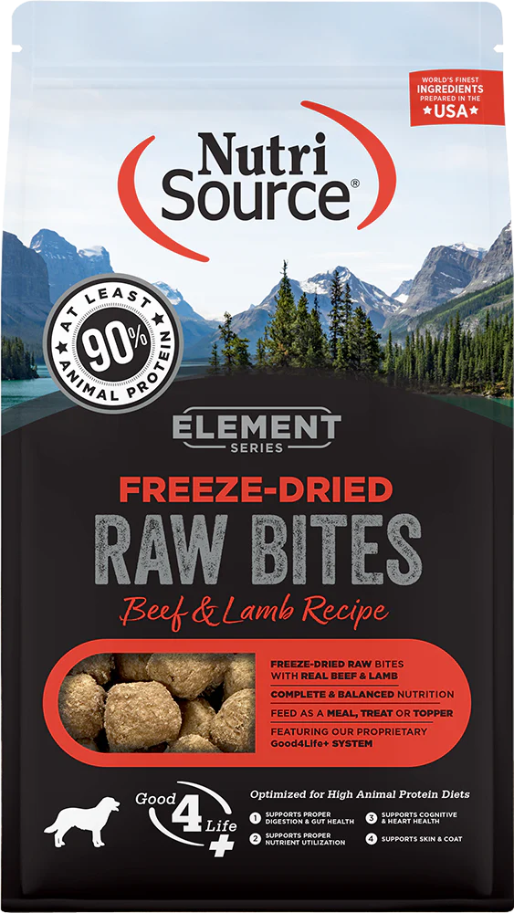 NutriSource Element Series Freeze-Dried Beef & Lamb Recipe 10 oz - Image 1