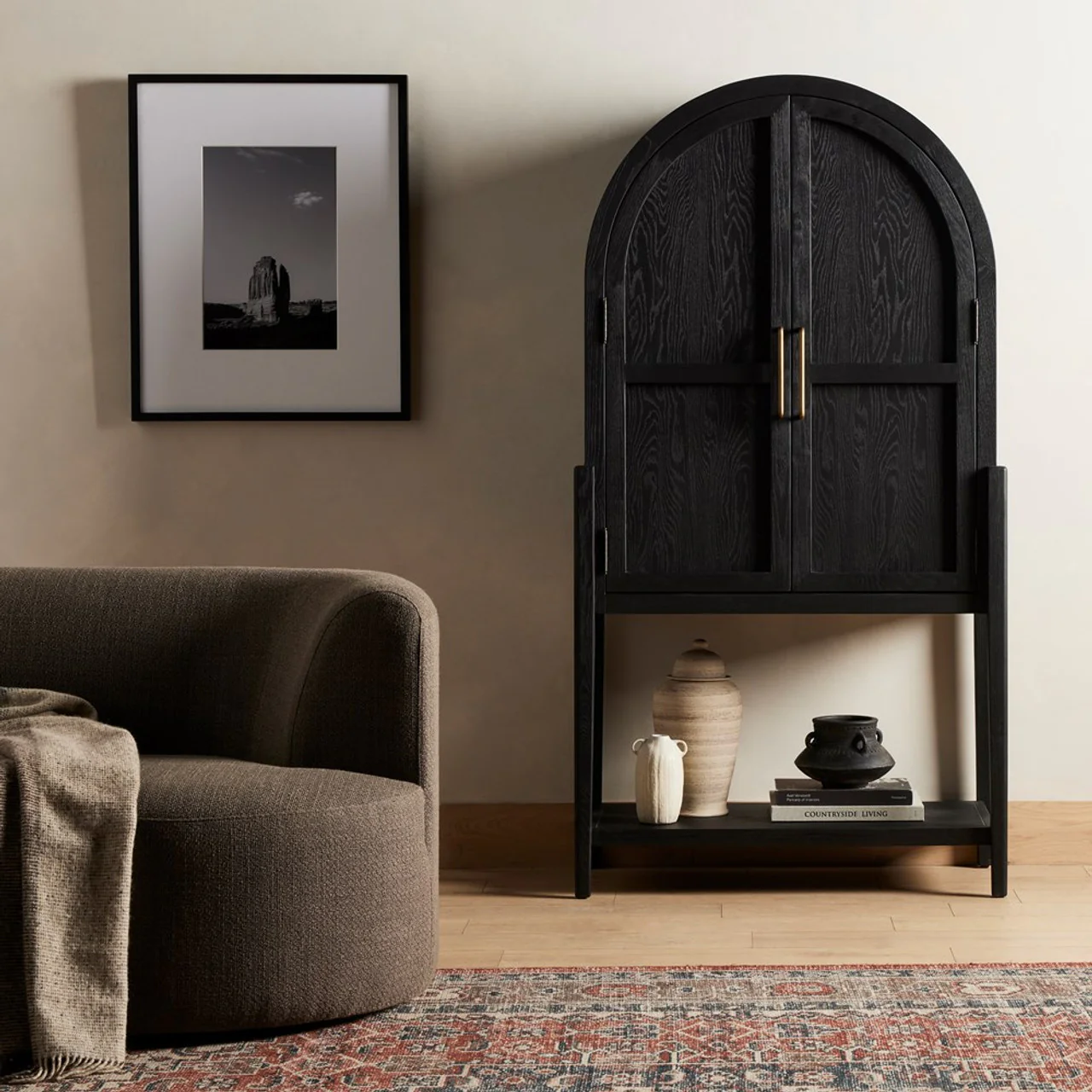KoKo Bar Cabinet, Matte Black - Image 2
