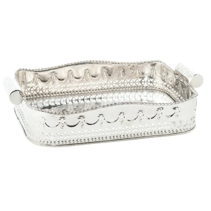 Polished Nickel Abbey Tray - Image 3