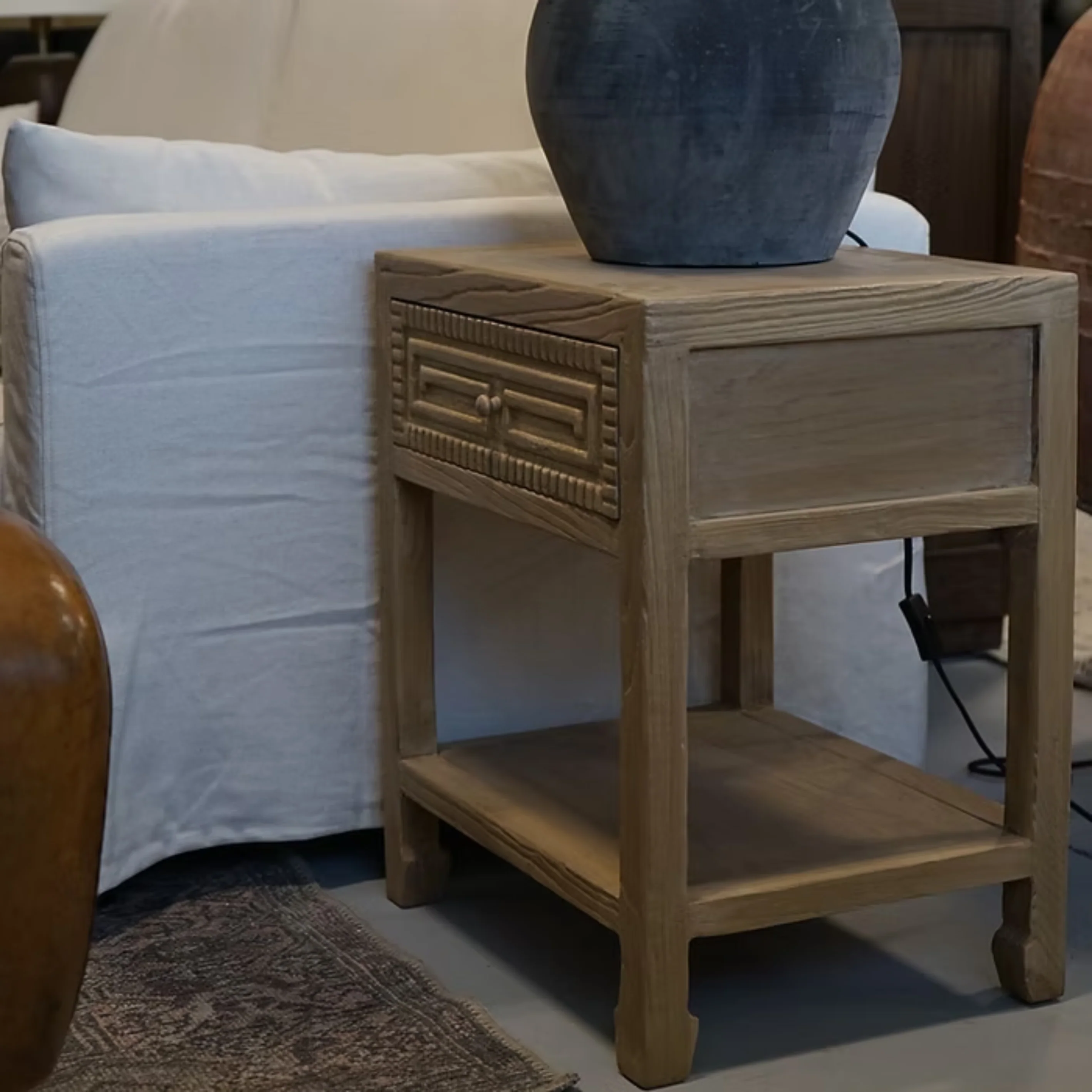 Esther Reclaimed Wood Nightstand - Image 3